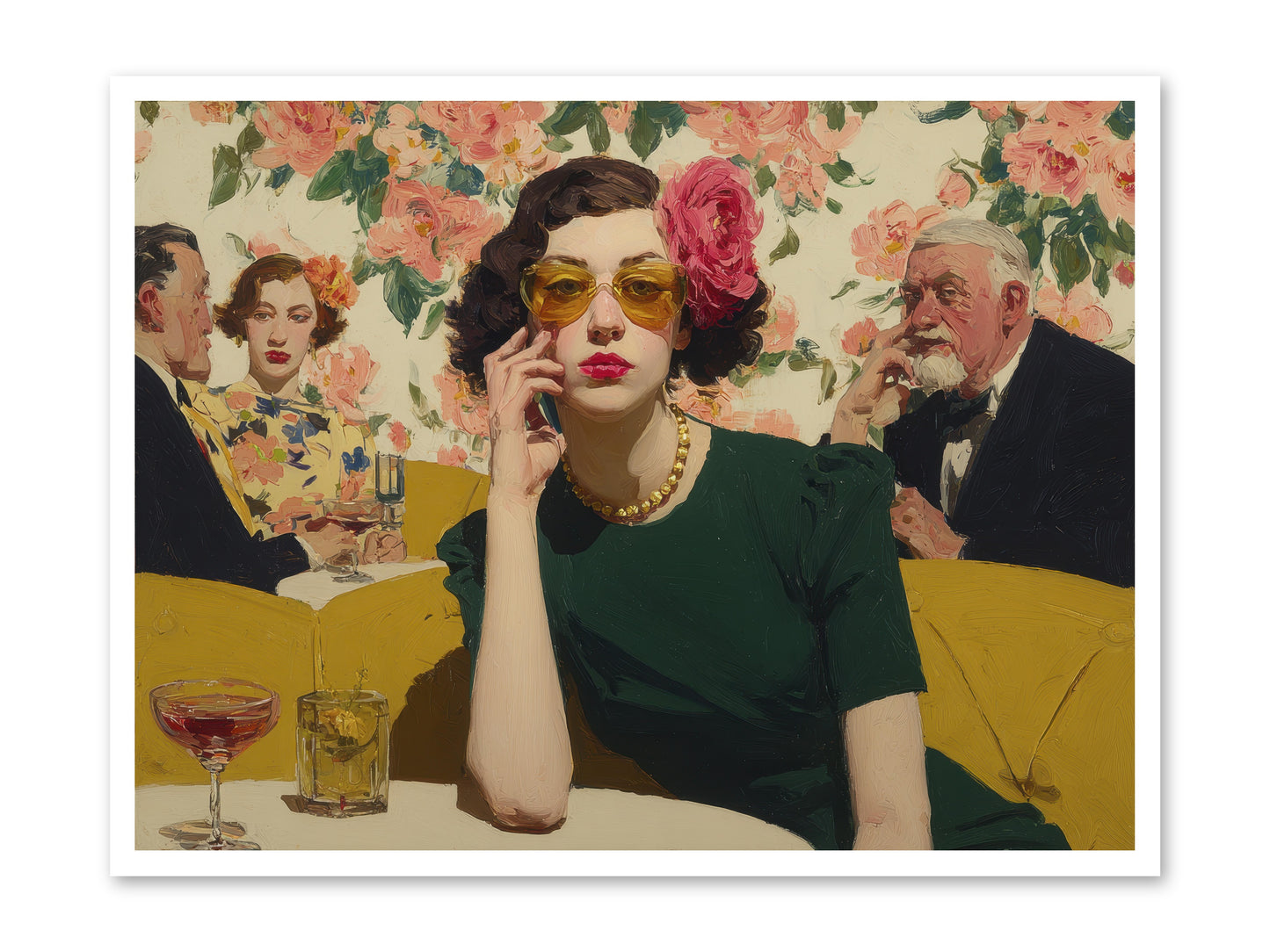 Appearing Interested -- Loose Canvas Print 40x30