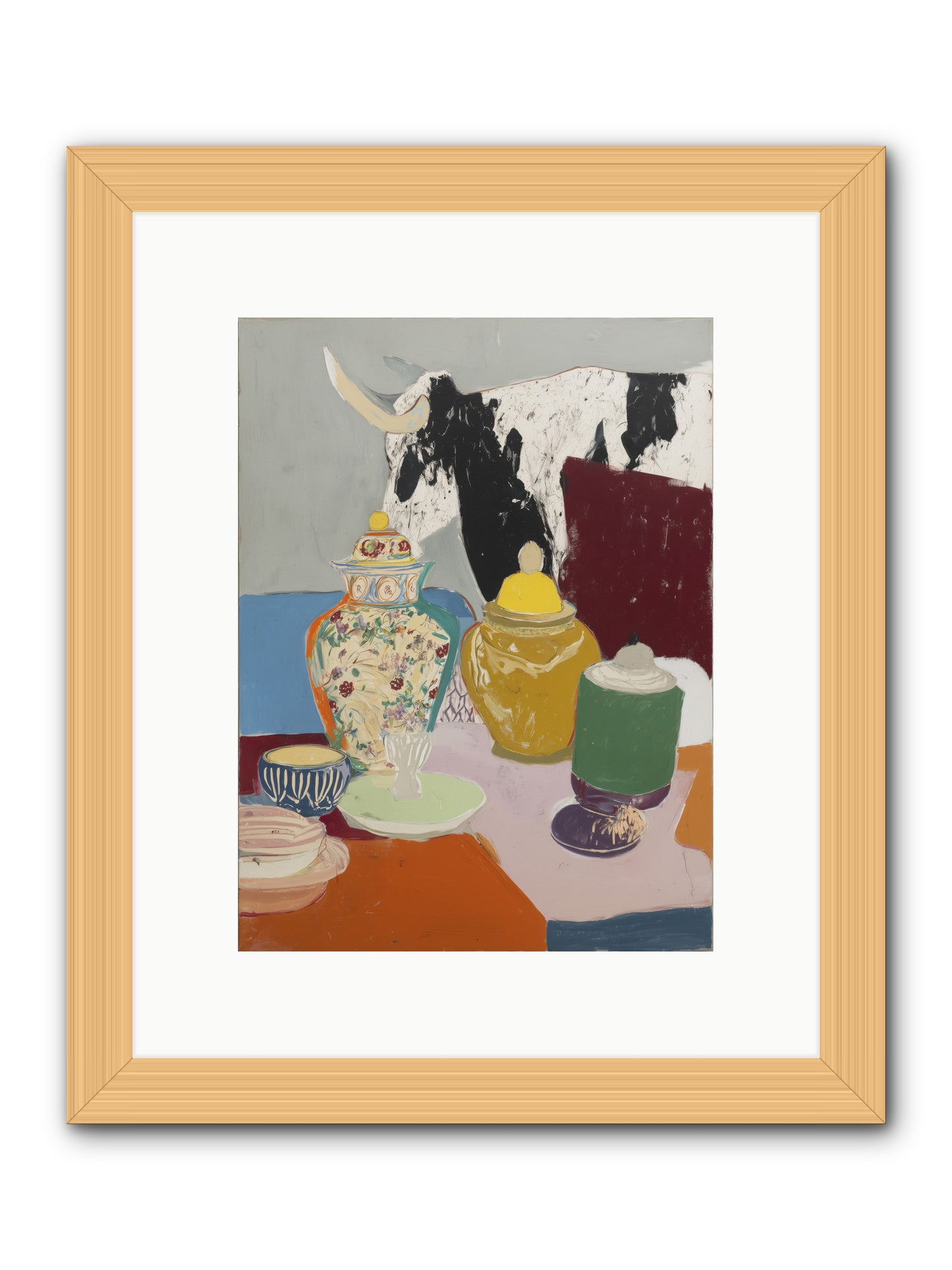 Apple Orchard -- Framed Print - Natural 9x12