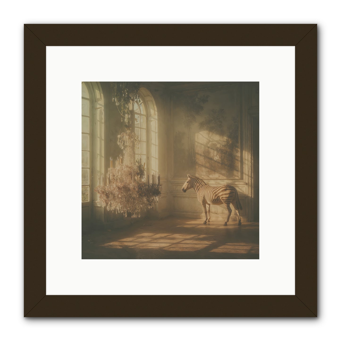April in Amber -- Framed Print - Black 10x10