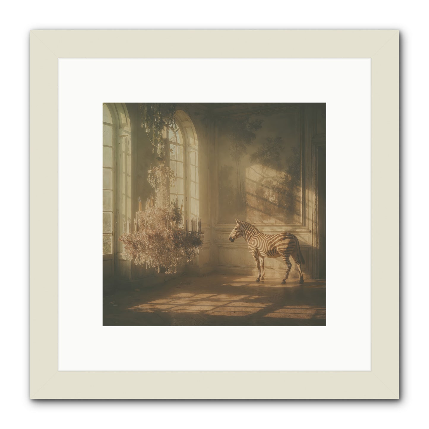 April in Amber -- Framed Print - White 10x10