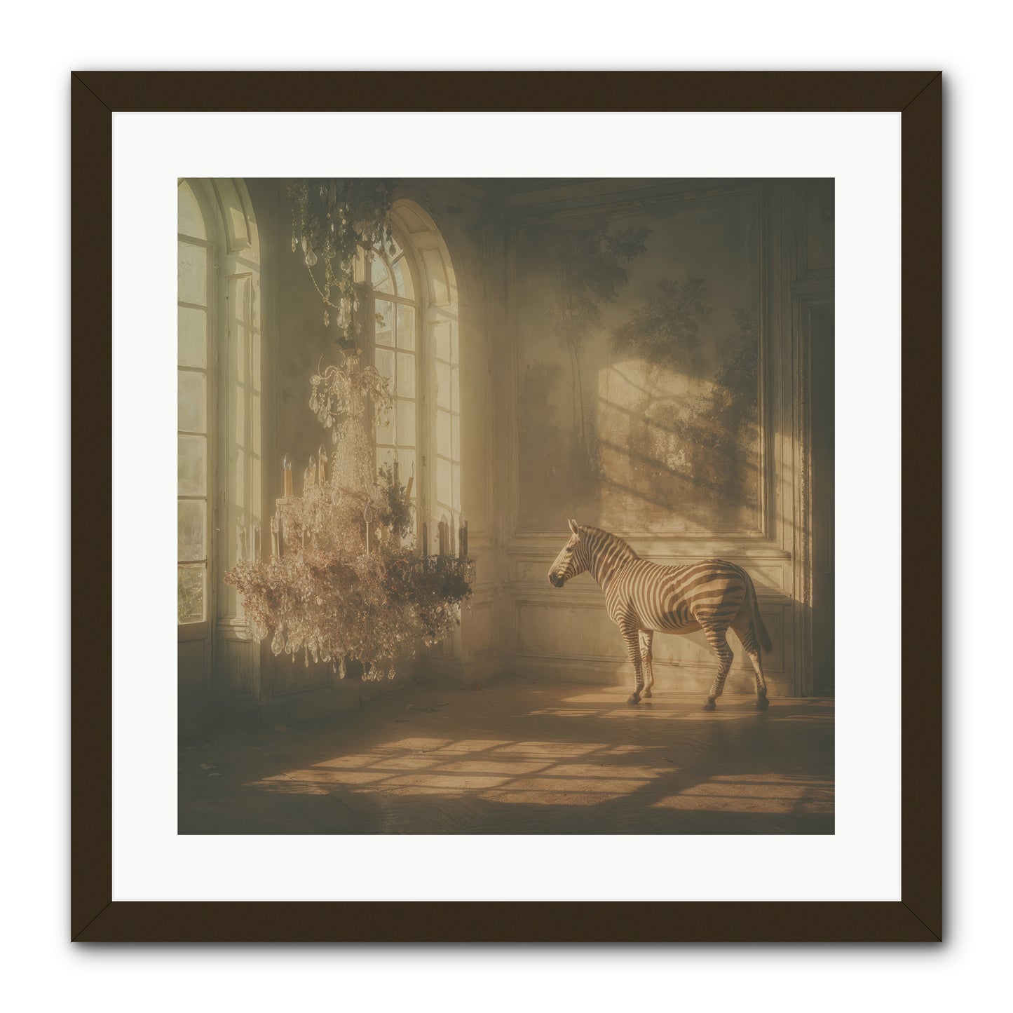 April in Amber -- Framed Print - Black 20x20