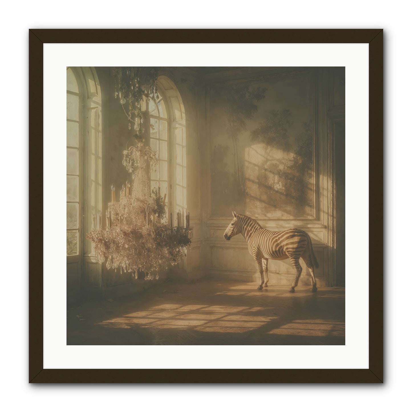 April in Amber -- Framed Print - Black 24x24
