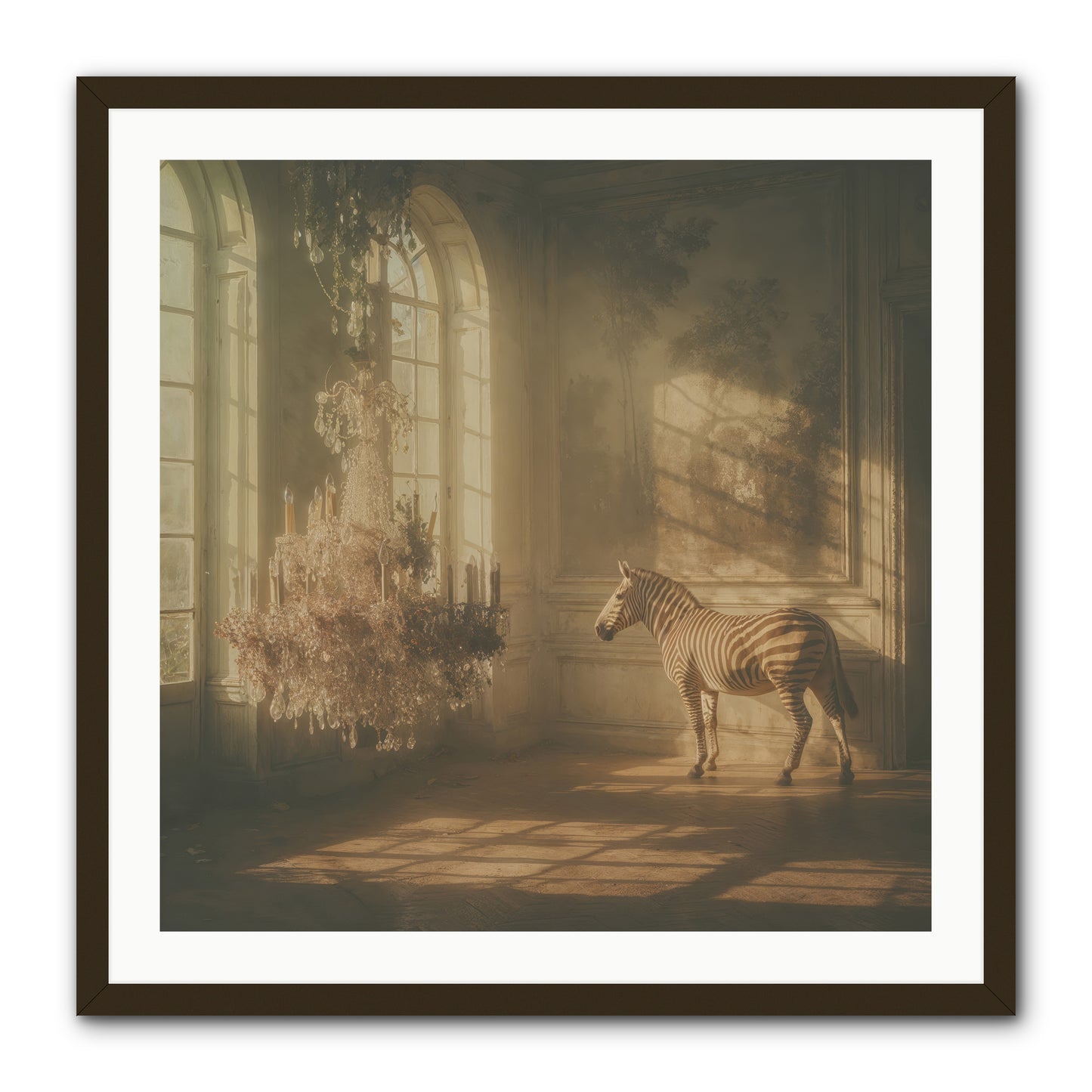 April in Amber -- Framed Print - Black 30x30