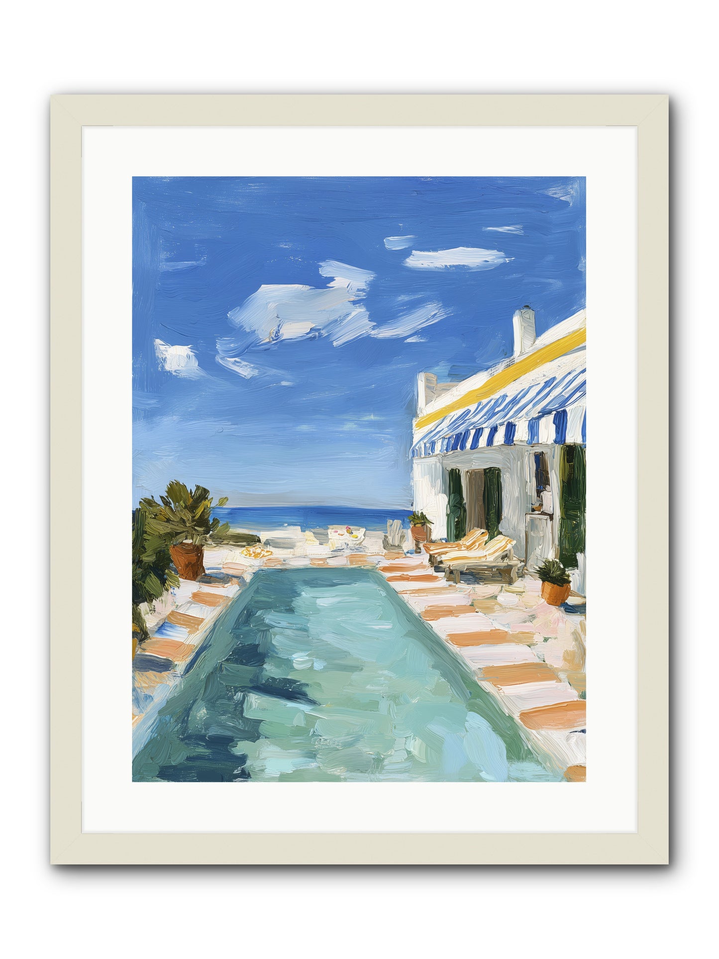 Aquatic Amnesia -- Framed Print - White 18x24