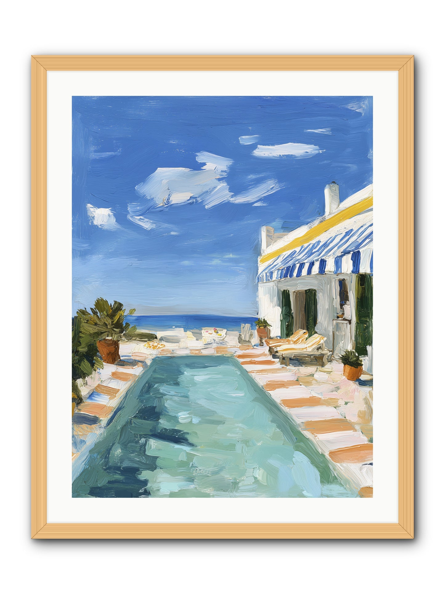 Aquatic Amnesia -- Framed Print - Natural 24x32