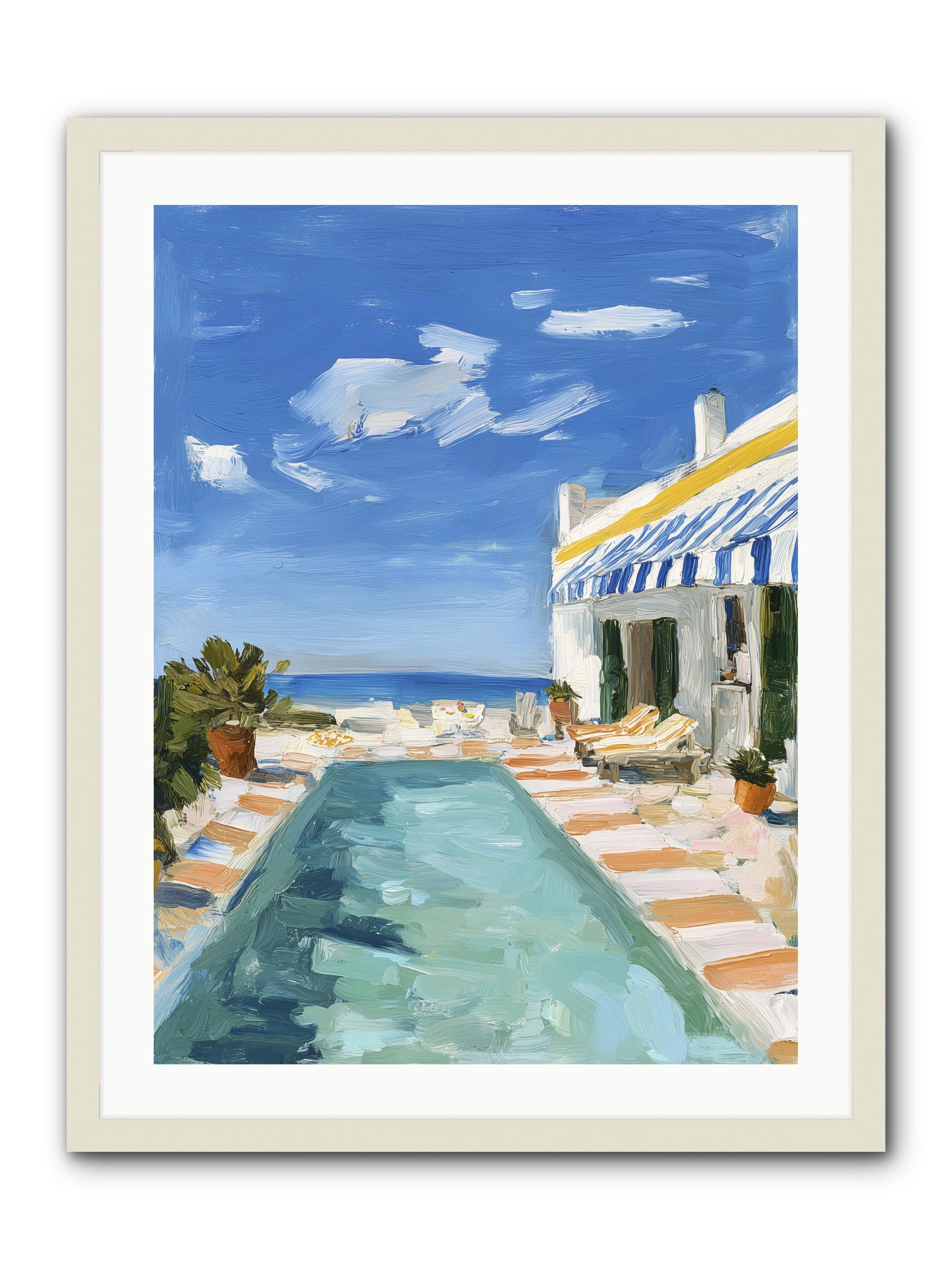 Aquatic Amnesia -- Framed Print - White 24x32