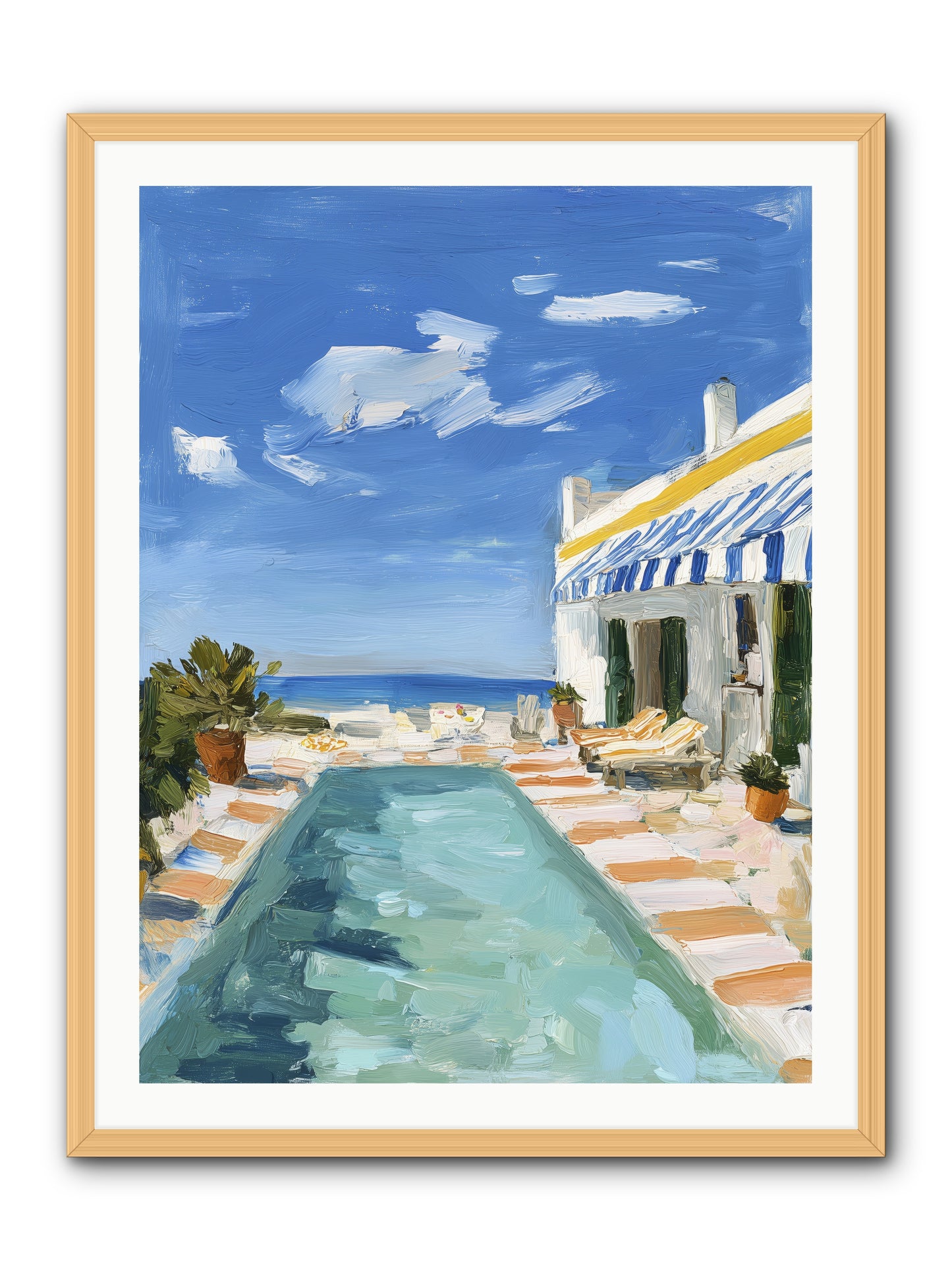 Aquatic Amnesia -- Framed Print - Natural 30x40