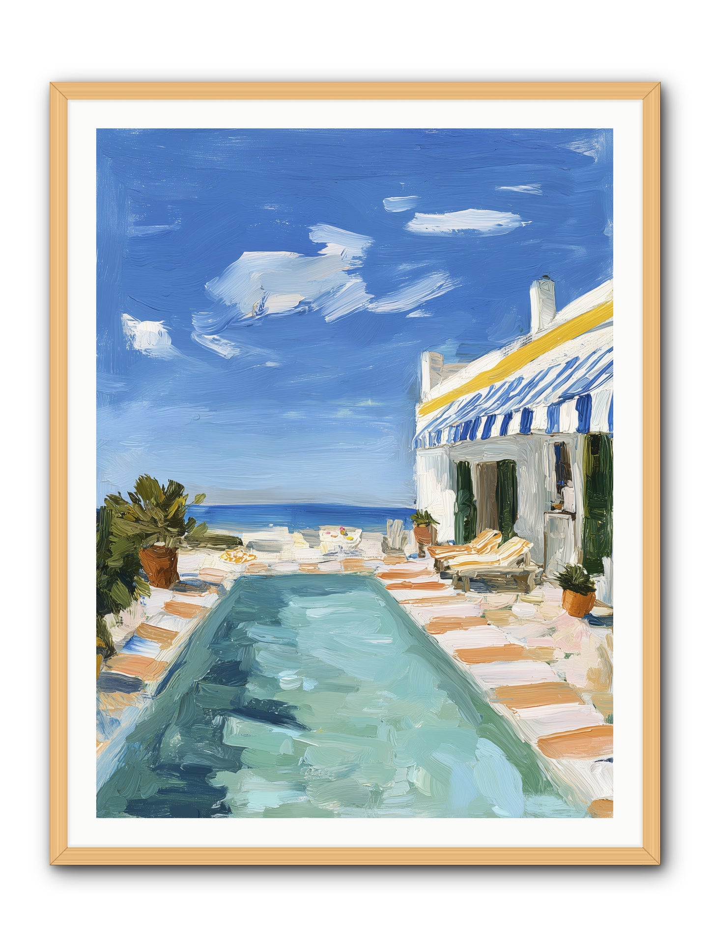 Aquatic Amnesia -- Framed Print - Natural 36x48