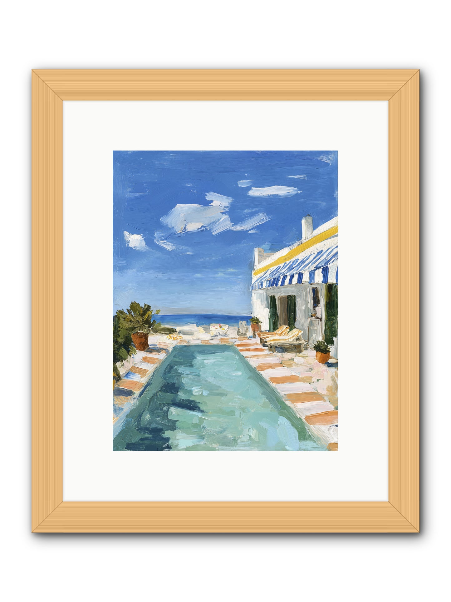 Aquatic Amnesia -- Framed Print - Natural 9x12