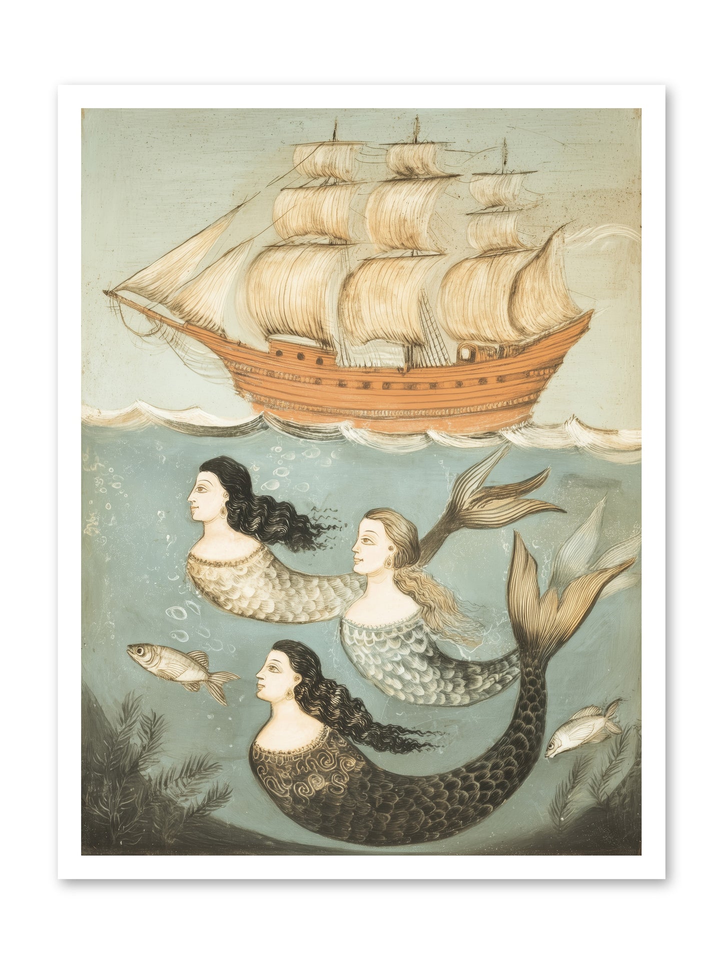 Aquatic Angels -- Paper Print 24x32