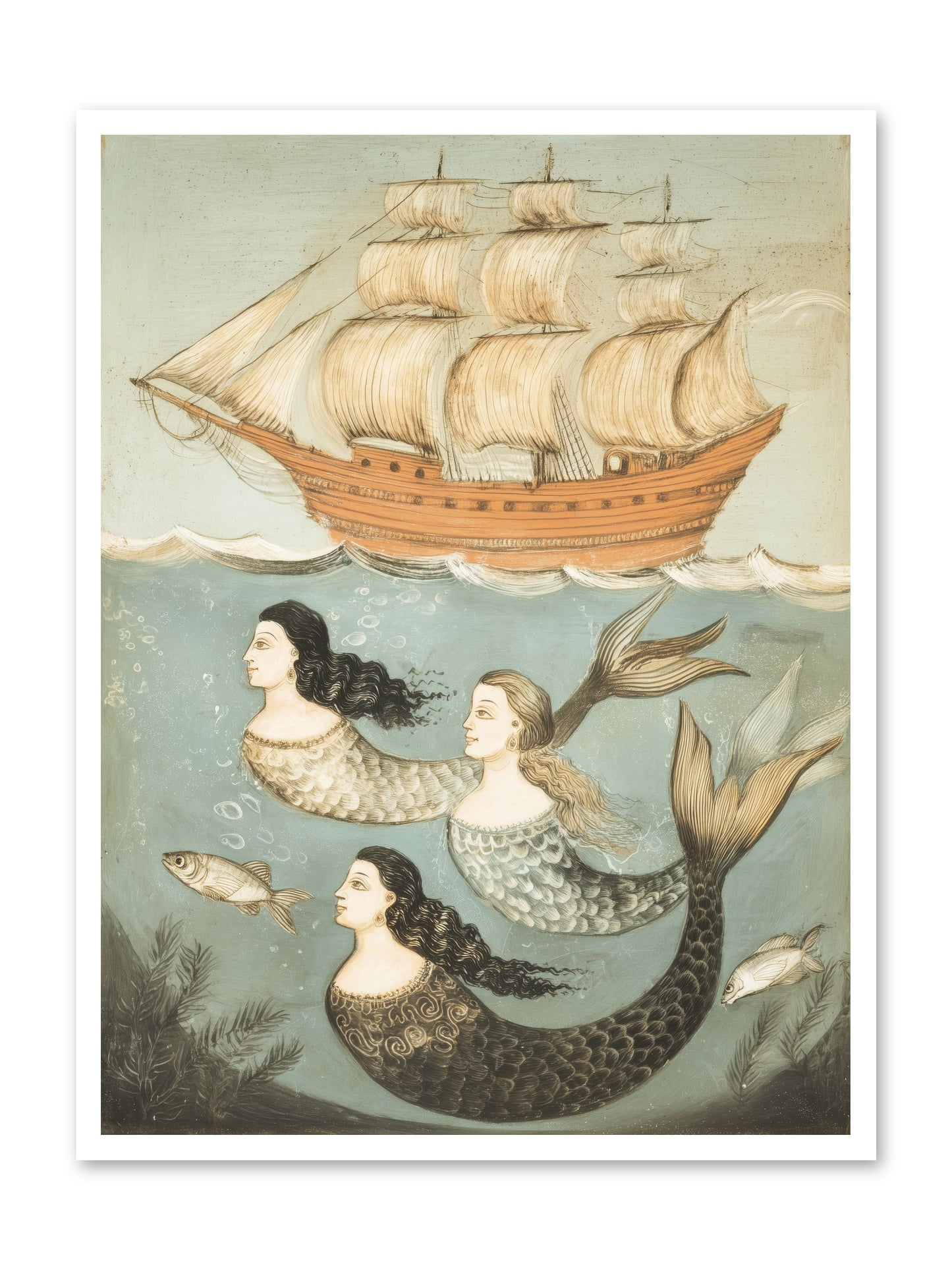 Aquatic Angels -- Paper Print 30x40