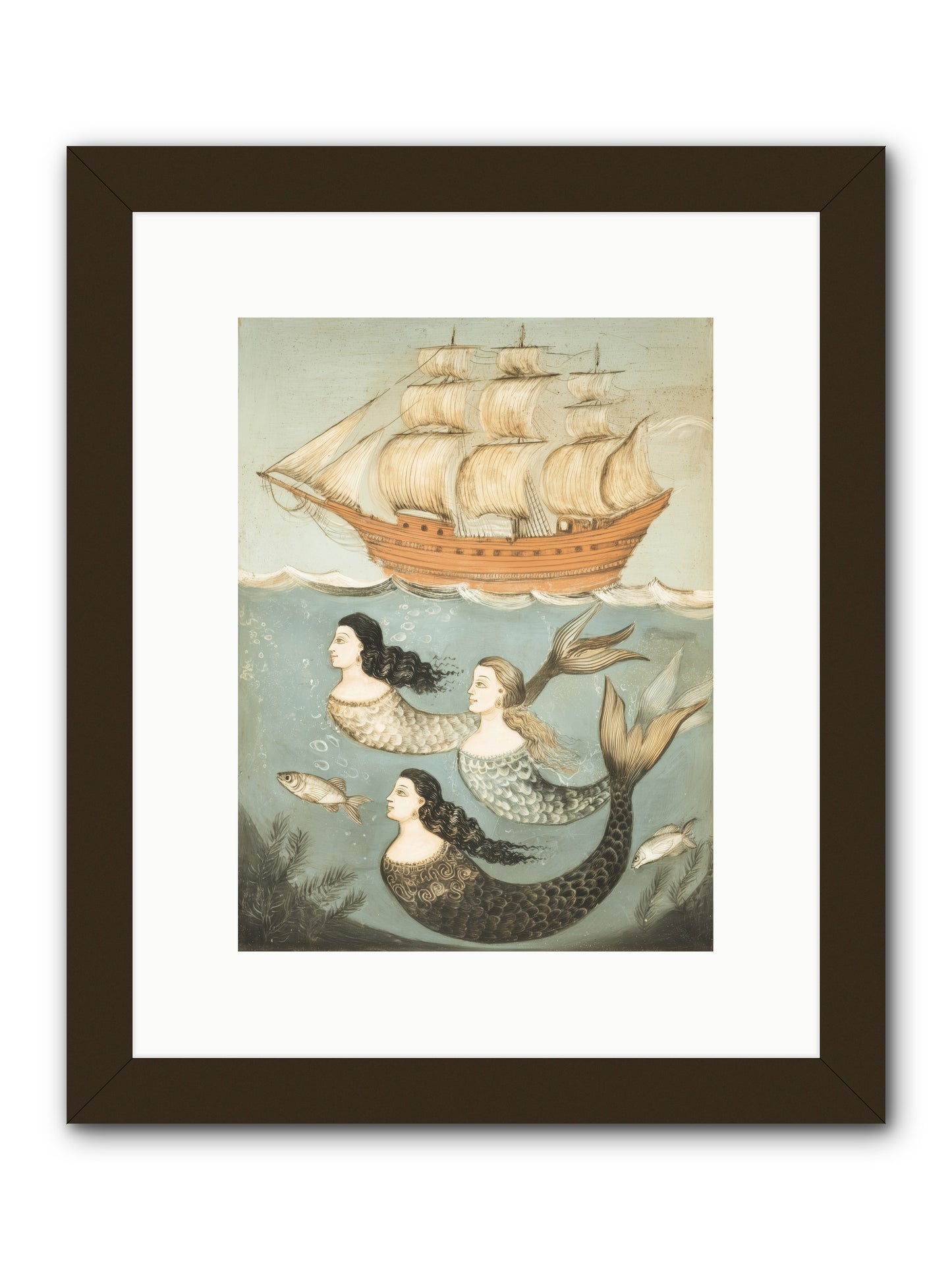 Aquatic Angels -- Framed Print - Black 9x12