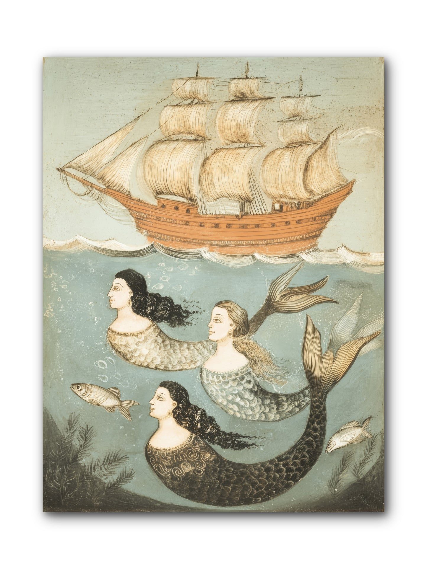 Aquatic Angels -- Wrapped Canvas 9x12