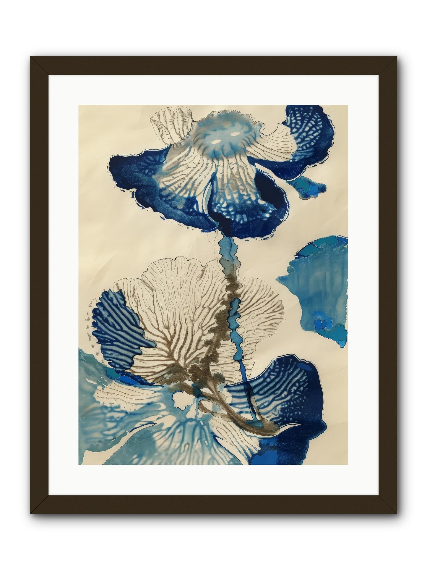 Aquatic Botany -- Framed Print - Black 18x24