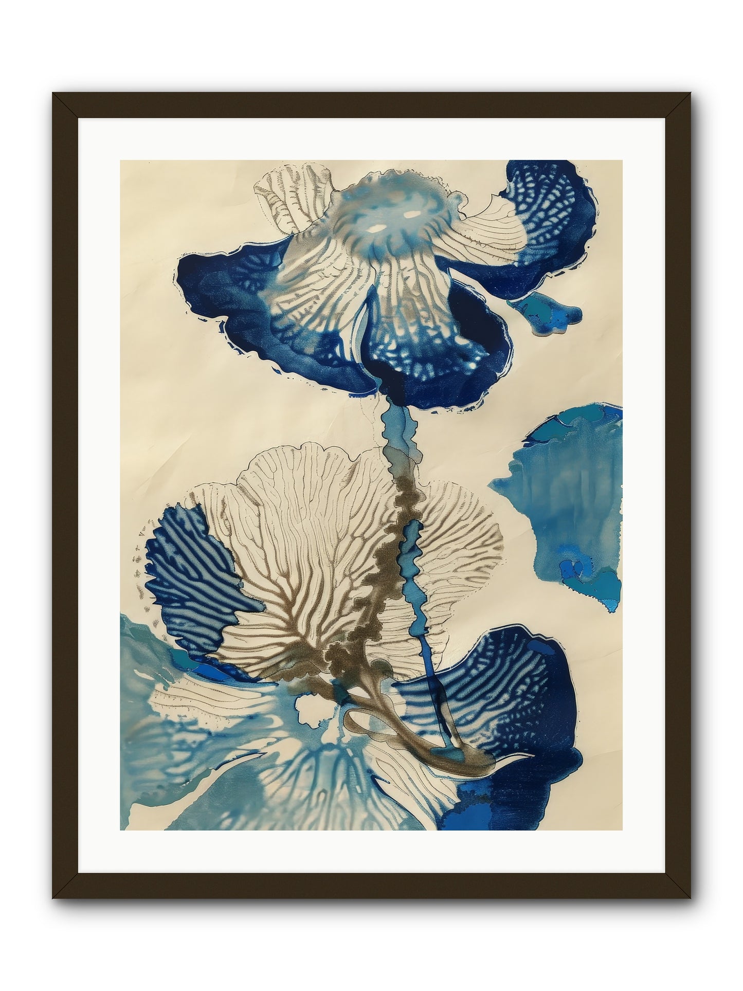 Aquatic Botany -- Framed Print - Black 24x32