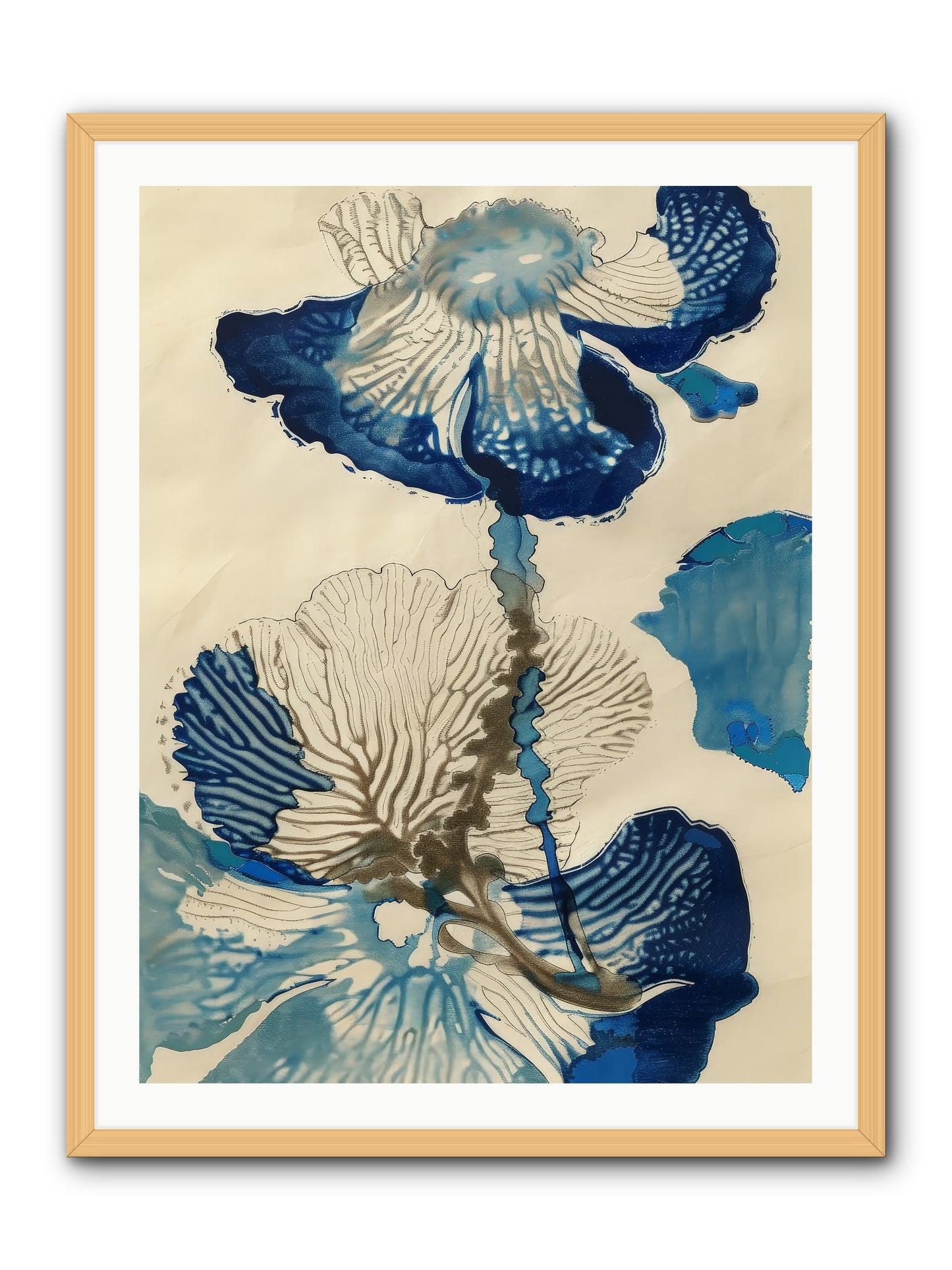 Aquatic Botany -- Framed Print - Natural 30x40