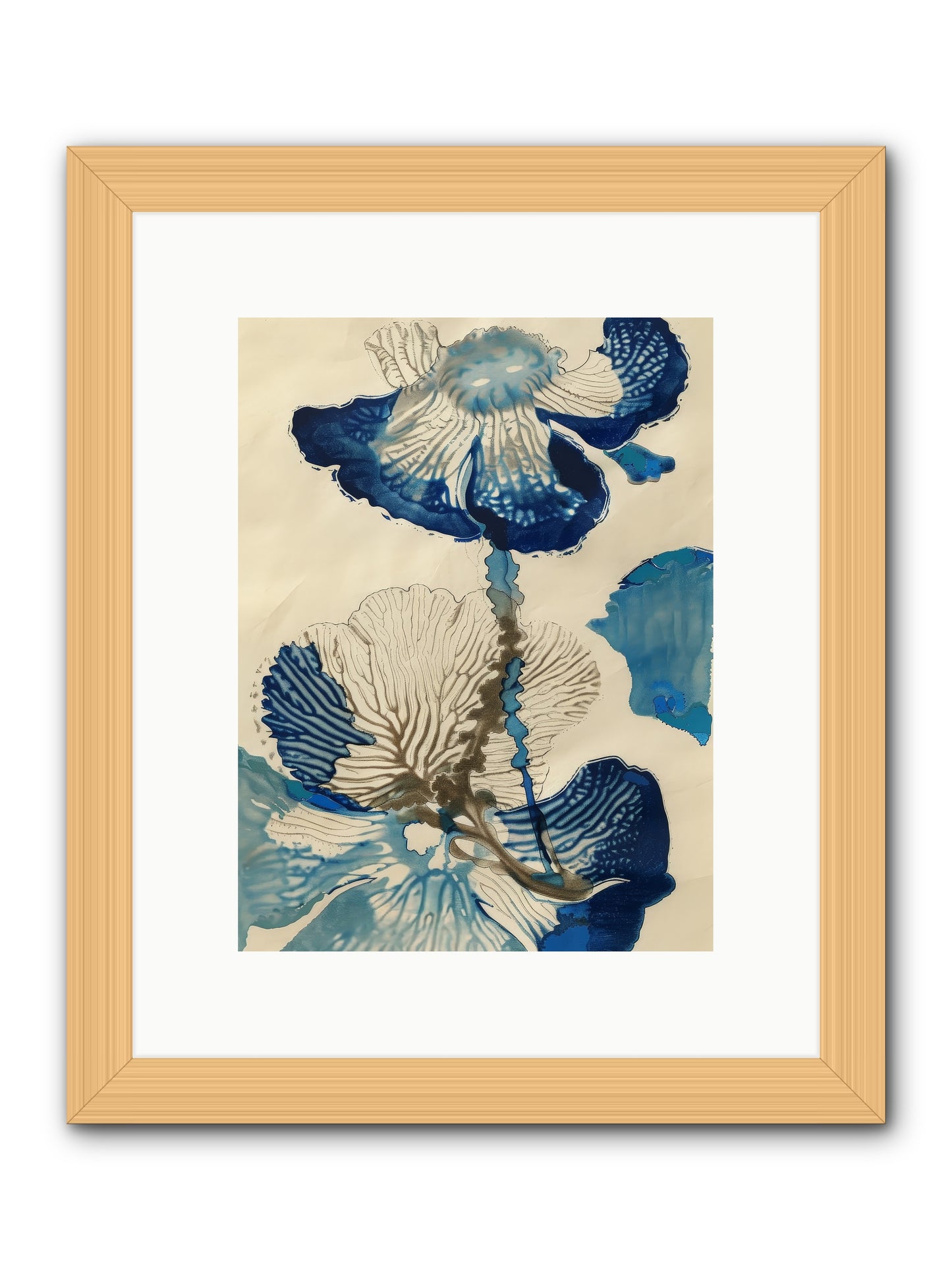Aquatic Botany -- Framed Print - Natural 9x12