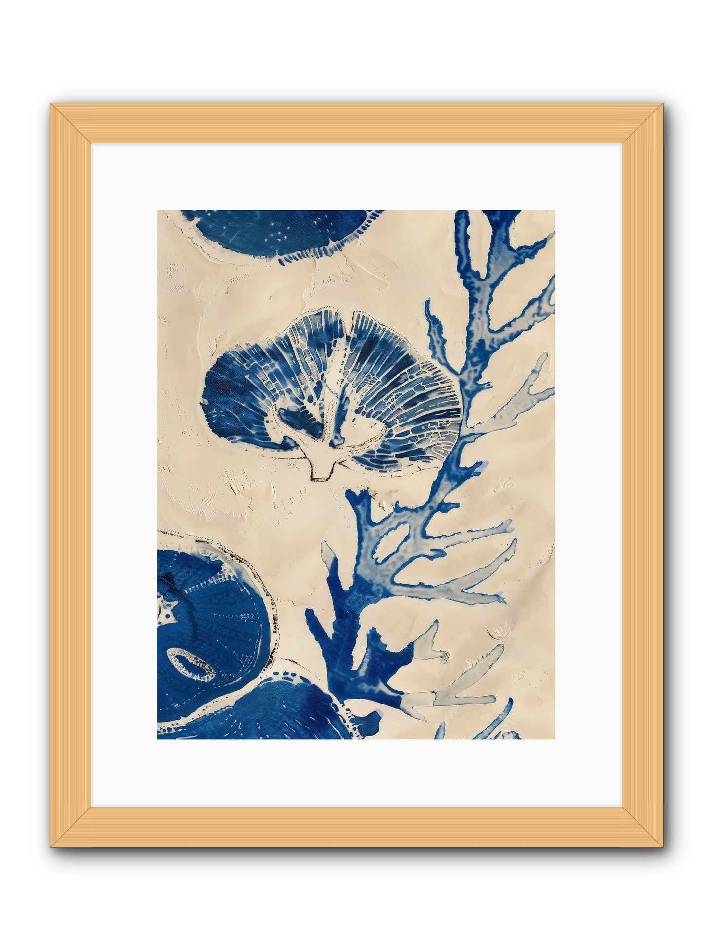 Aquatic Genesis -- Framed Print - Natural 12x16