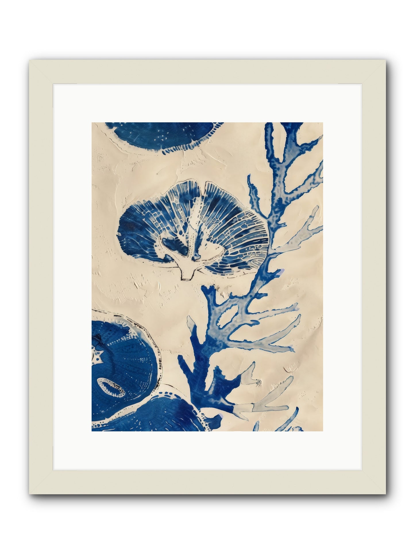 Aquatic Genesis -- Framed Print - White 12x16