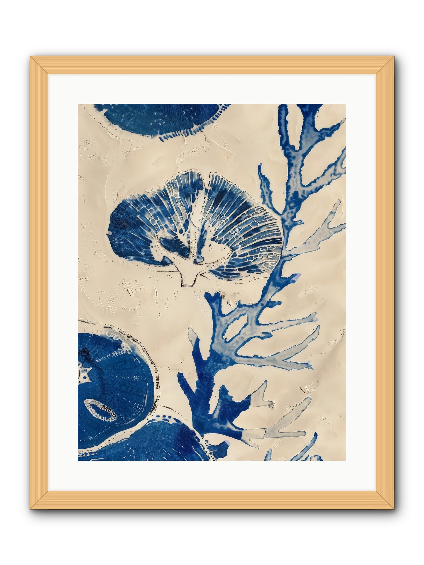 Aquatic Genesis -- Framed Print - Natural 18x24