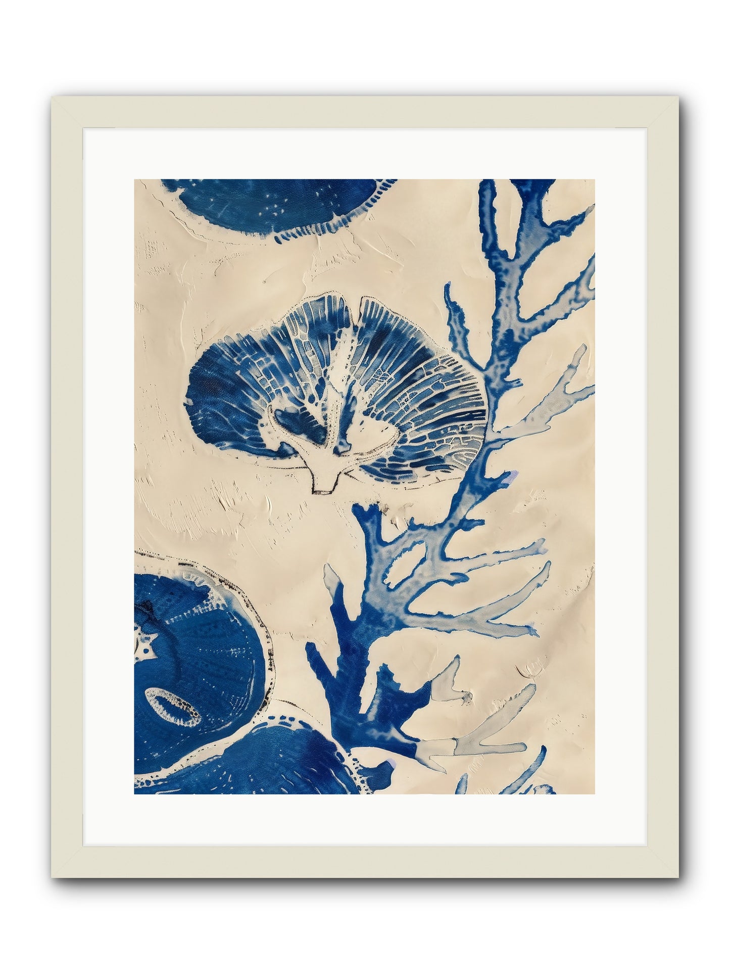 Aquatic Genesis -- Framed Print - White 18x24