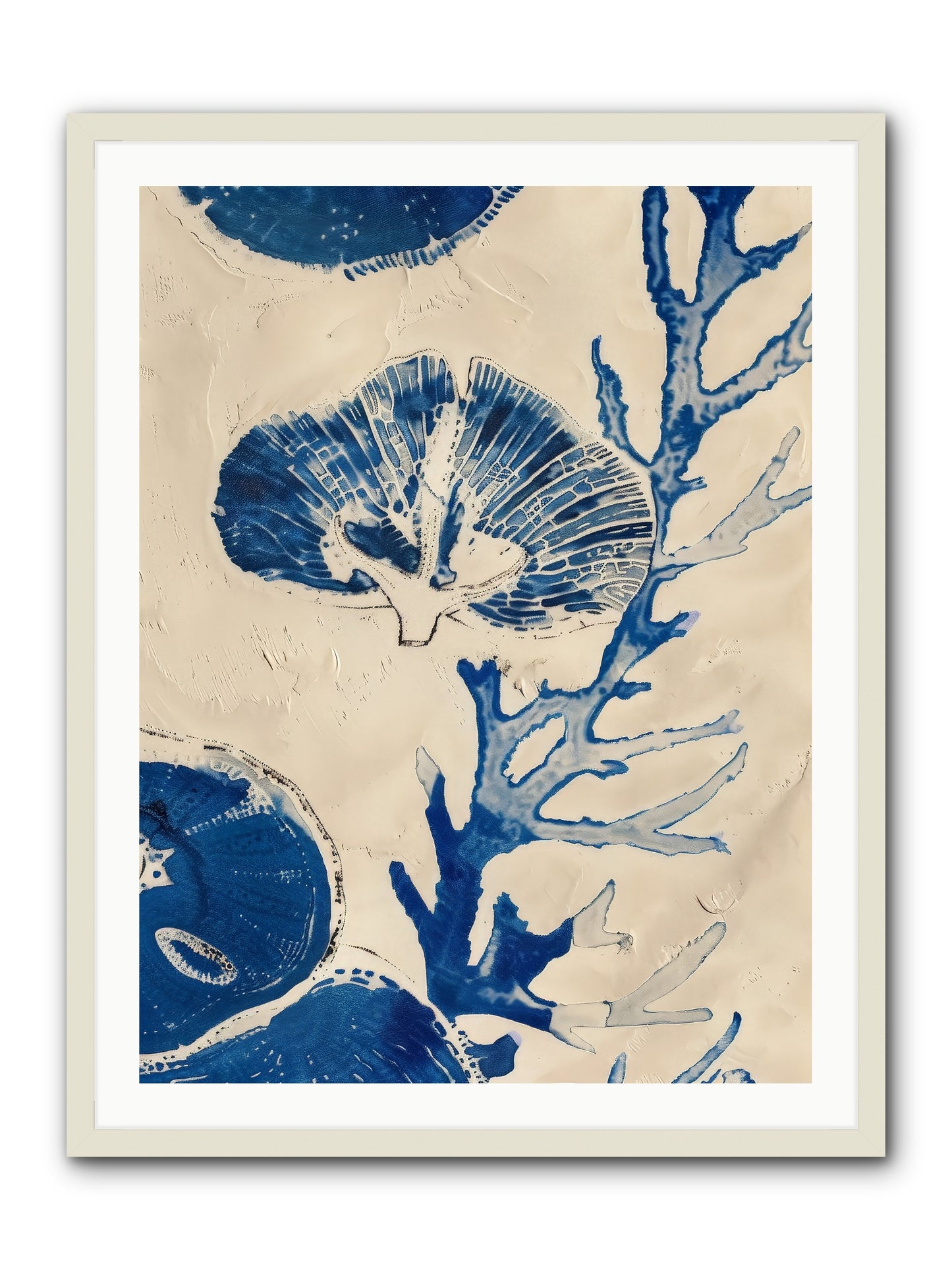 Aquatic Genesis -- Framed Print - White 30x40