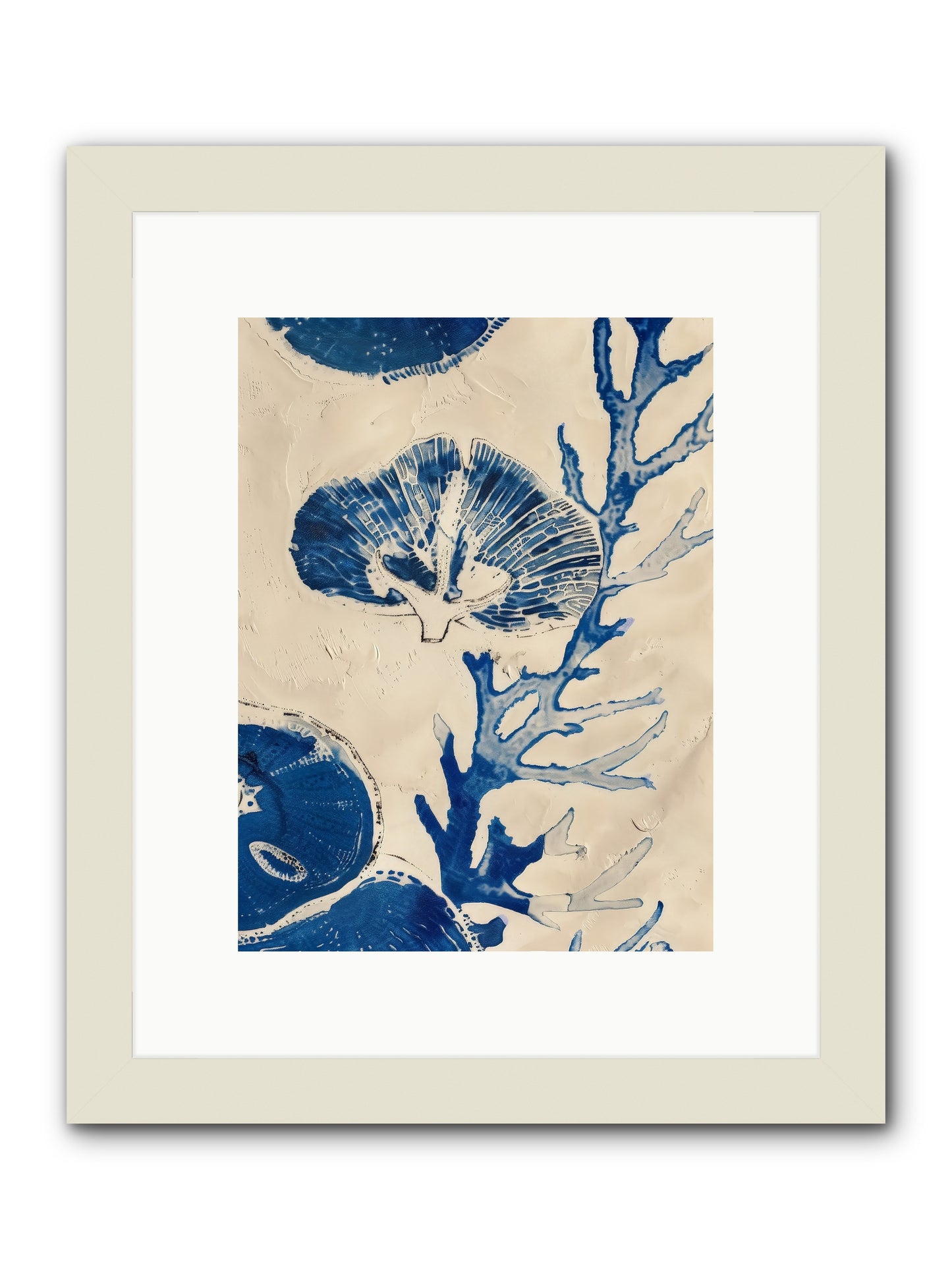 Aquatic Genesis -- Framed Print - White 9x12