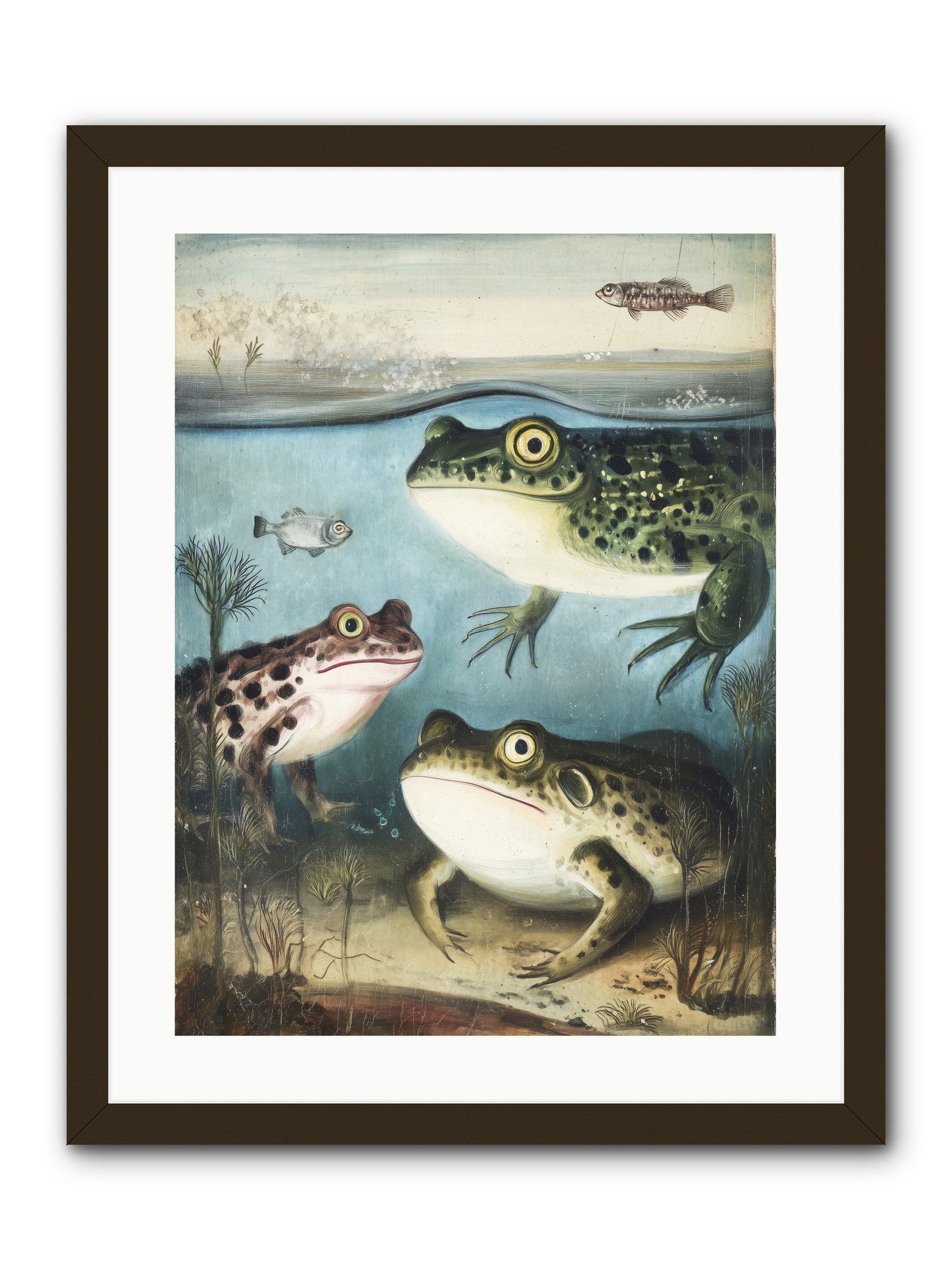 Aquatic Grace -- Framed Print - Black 18x24