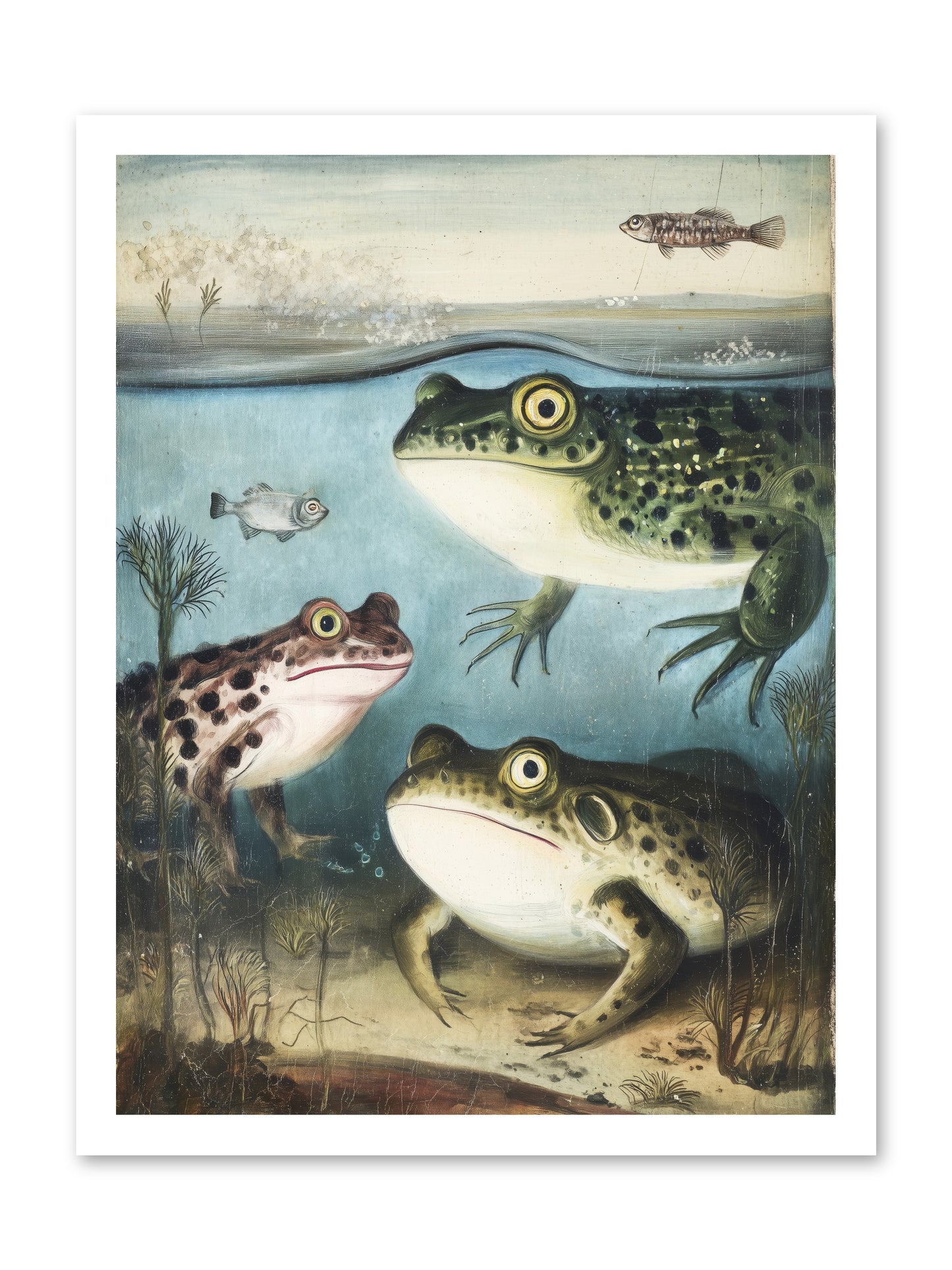 Aquatic Grace -- Loose Canvas Print 18x24