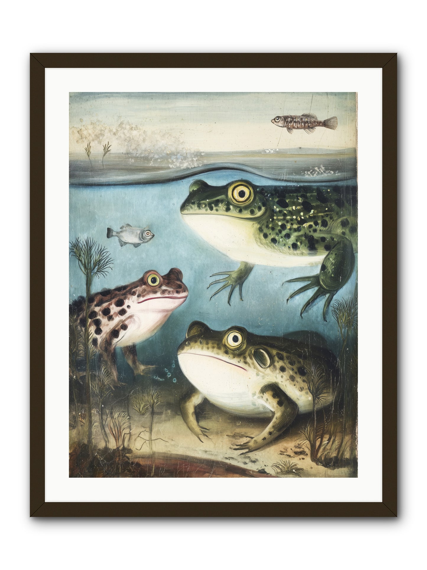 Aquatic Grace -- Framed Print - Black 24x32
