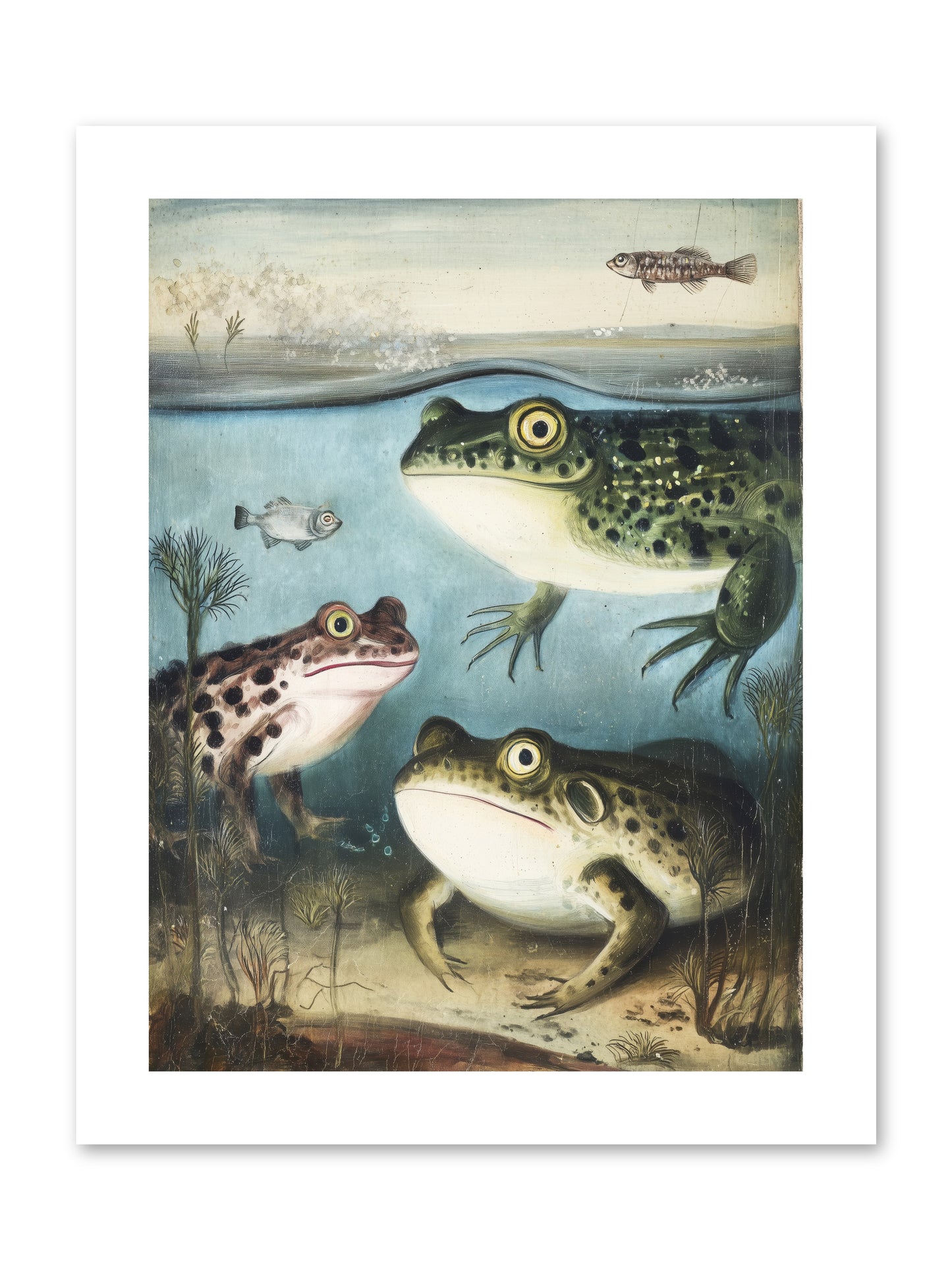 Aquatic Grace -- Paper Print 9x12
