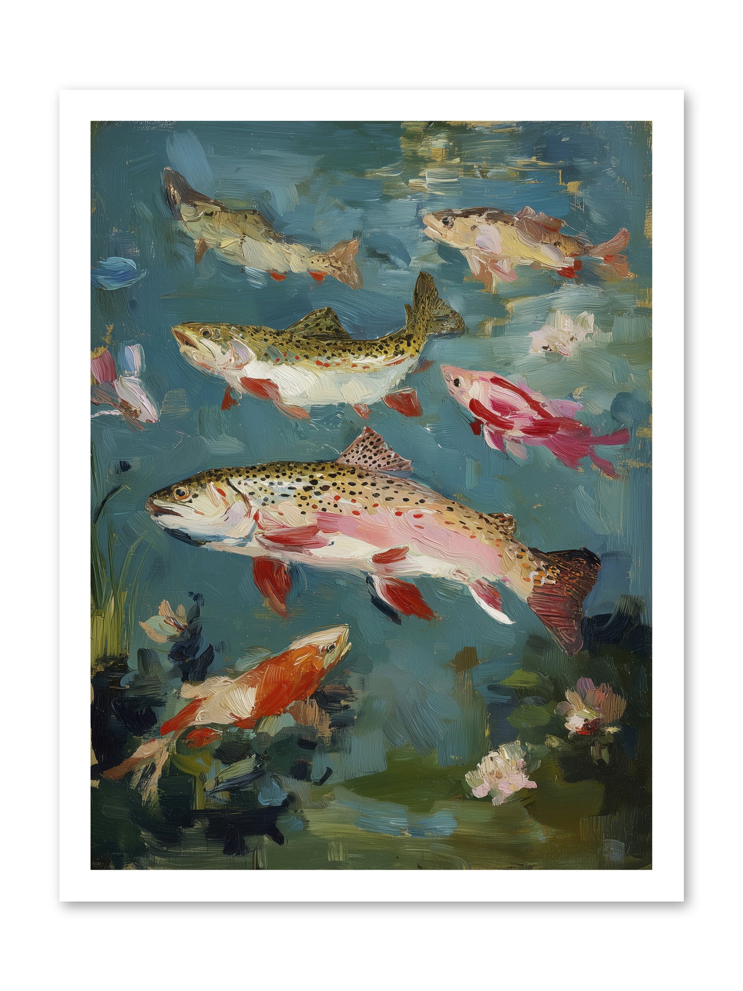 Aquatic Meadow -- Paper Print 18x24
