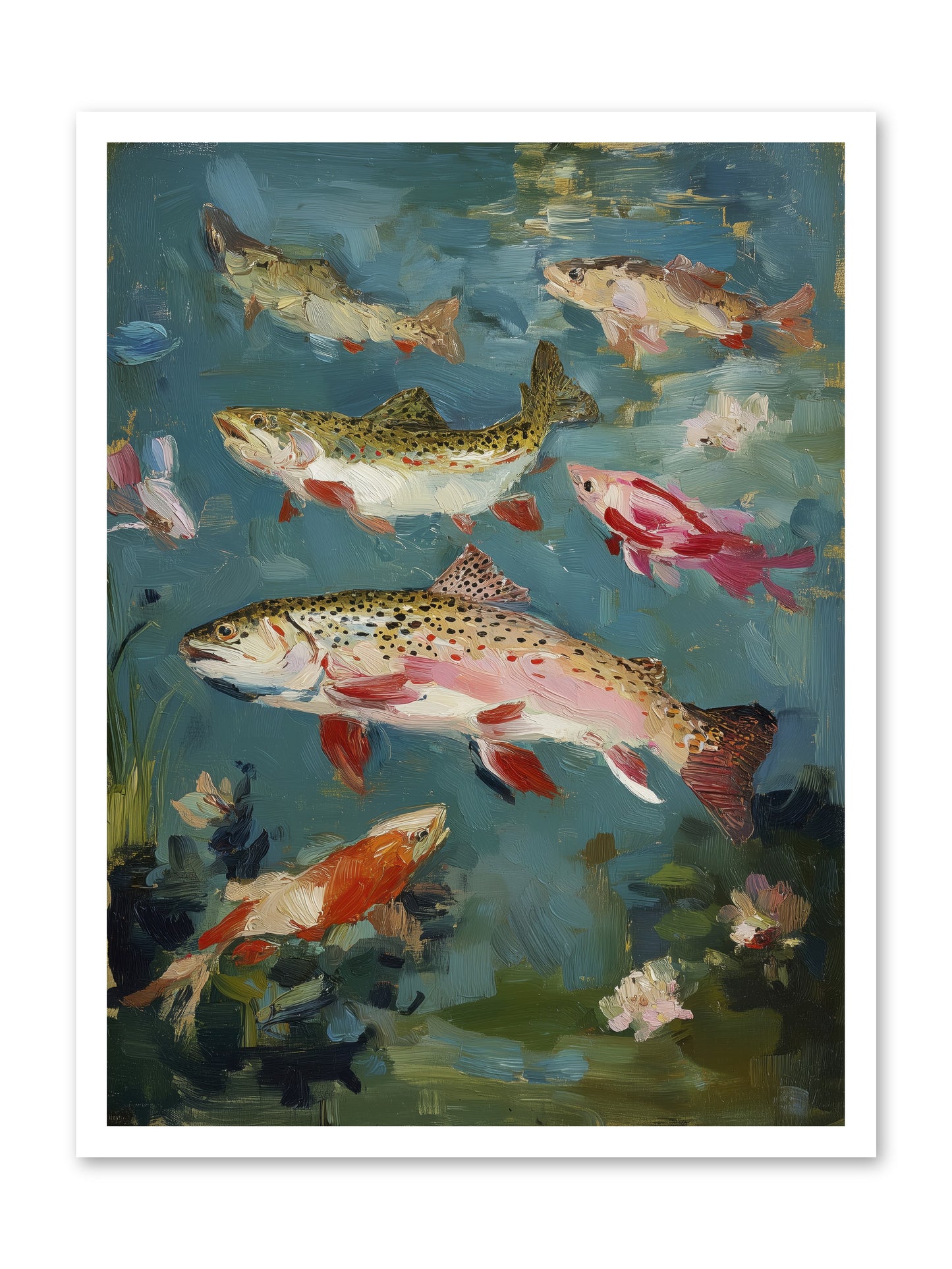 Aquatic Meadow -- Paper Print 24x32