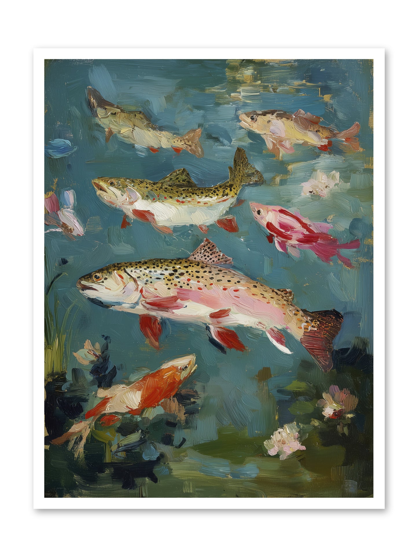 Aquatic Meadow -- Paper Print 30x40