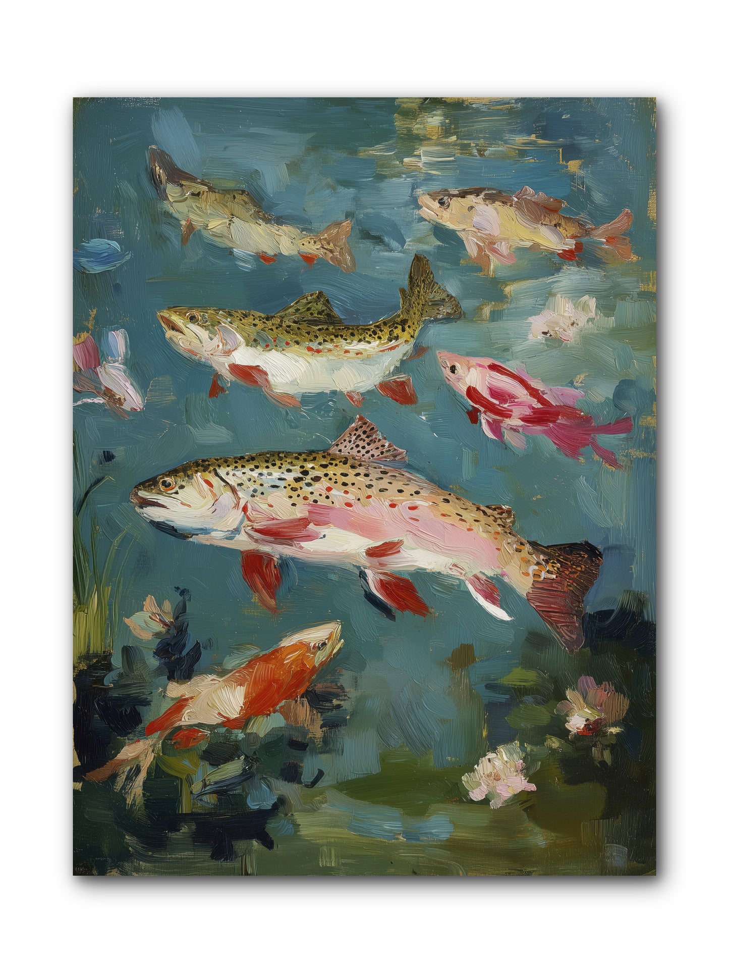 Aquatic Meadow -- Wrapped Canvas 9x12