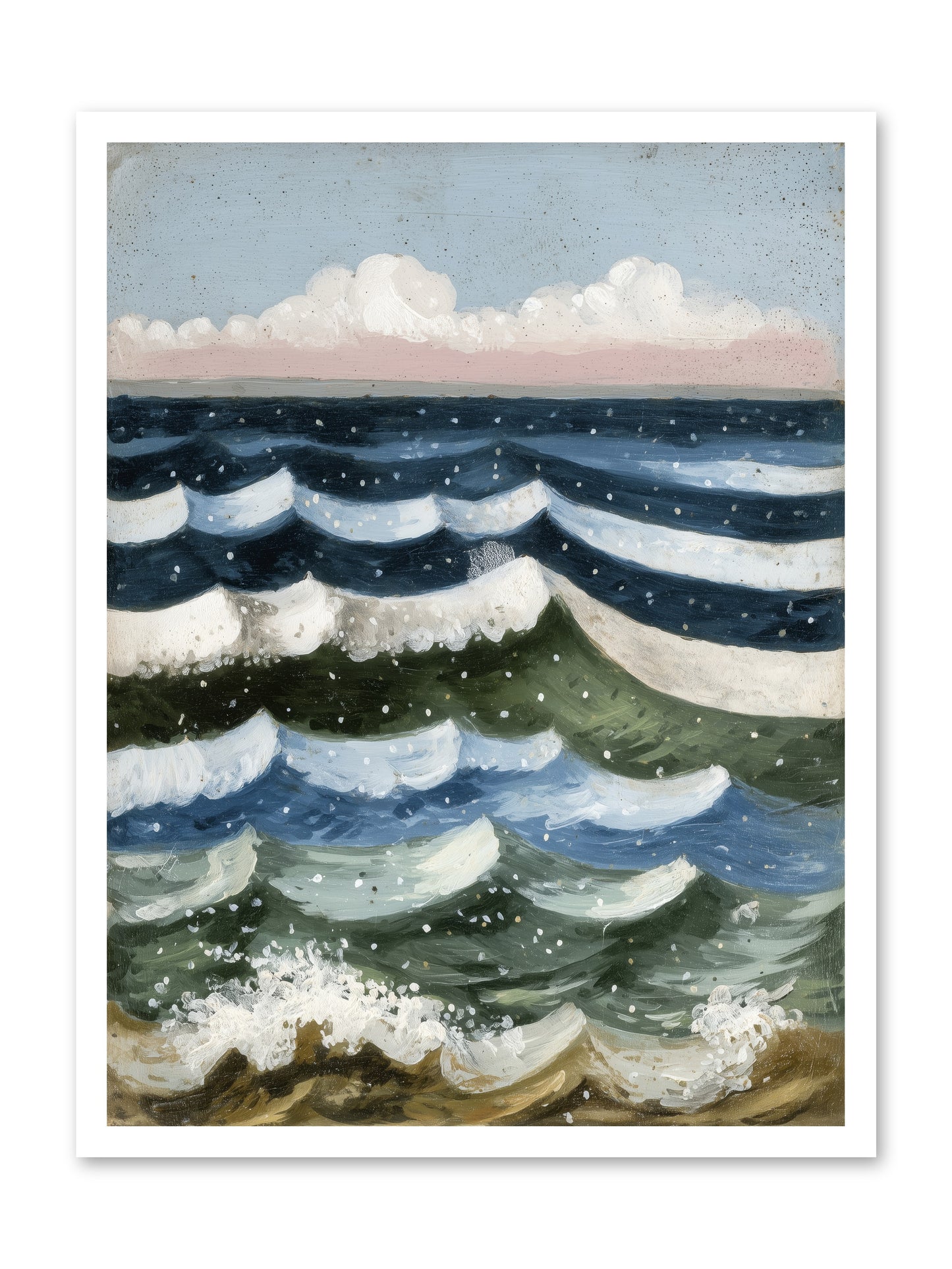 Aquatic Quilt -- Paper Print 24x32