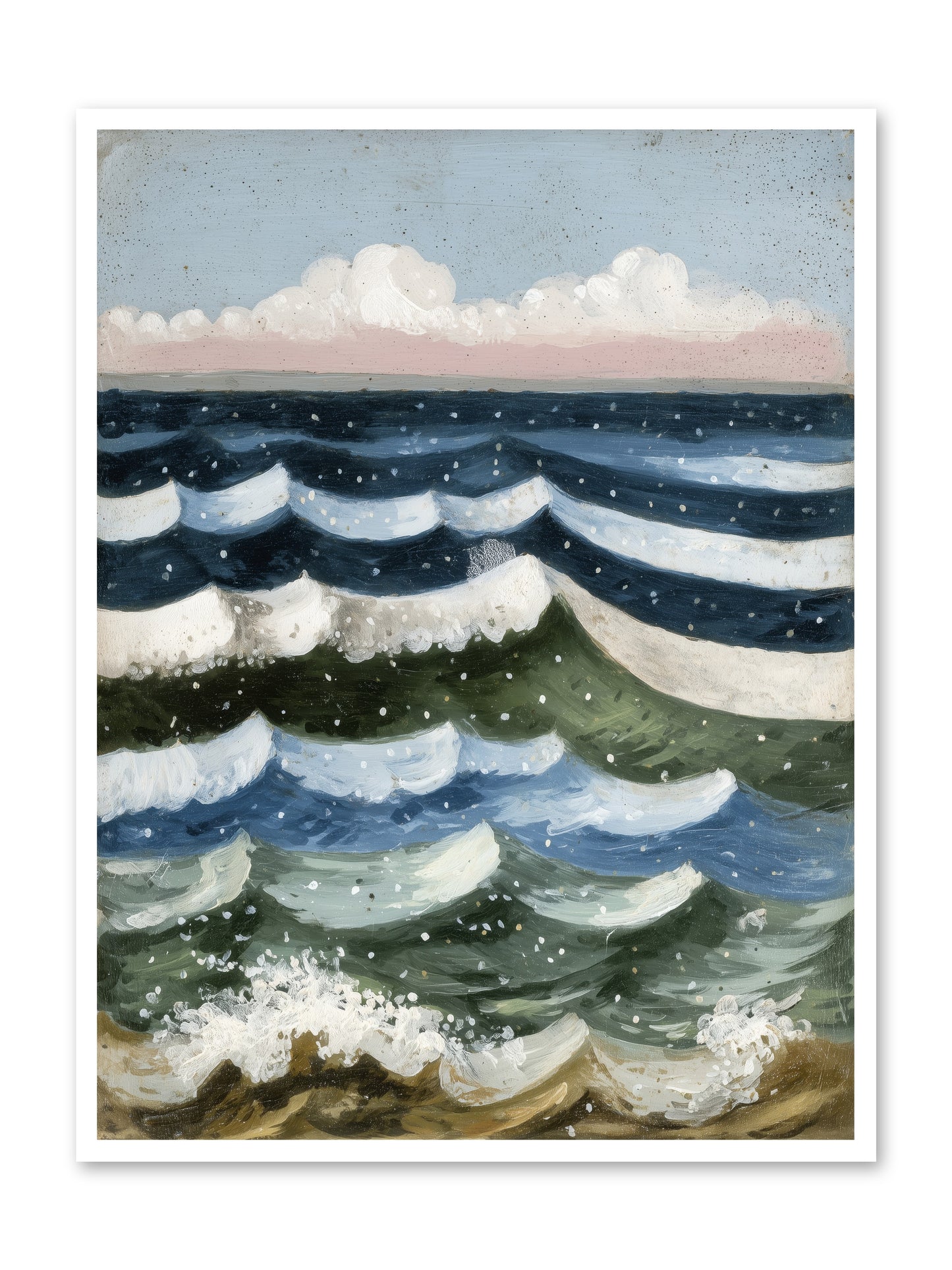 Aquatic Quilt -- Paper Print 36x48