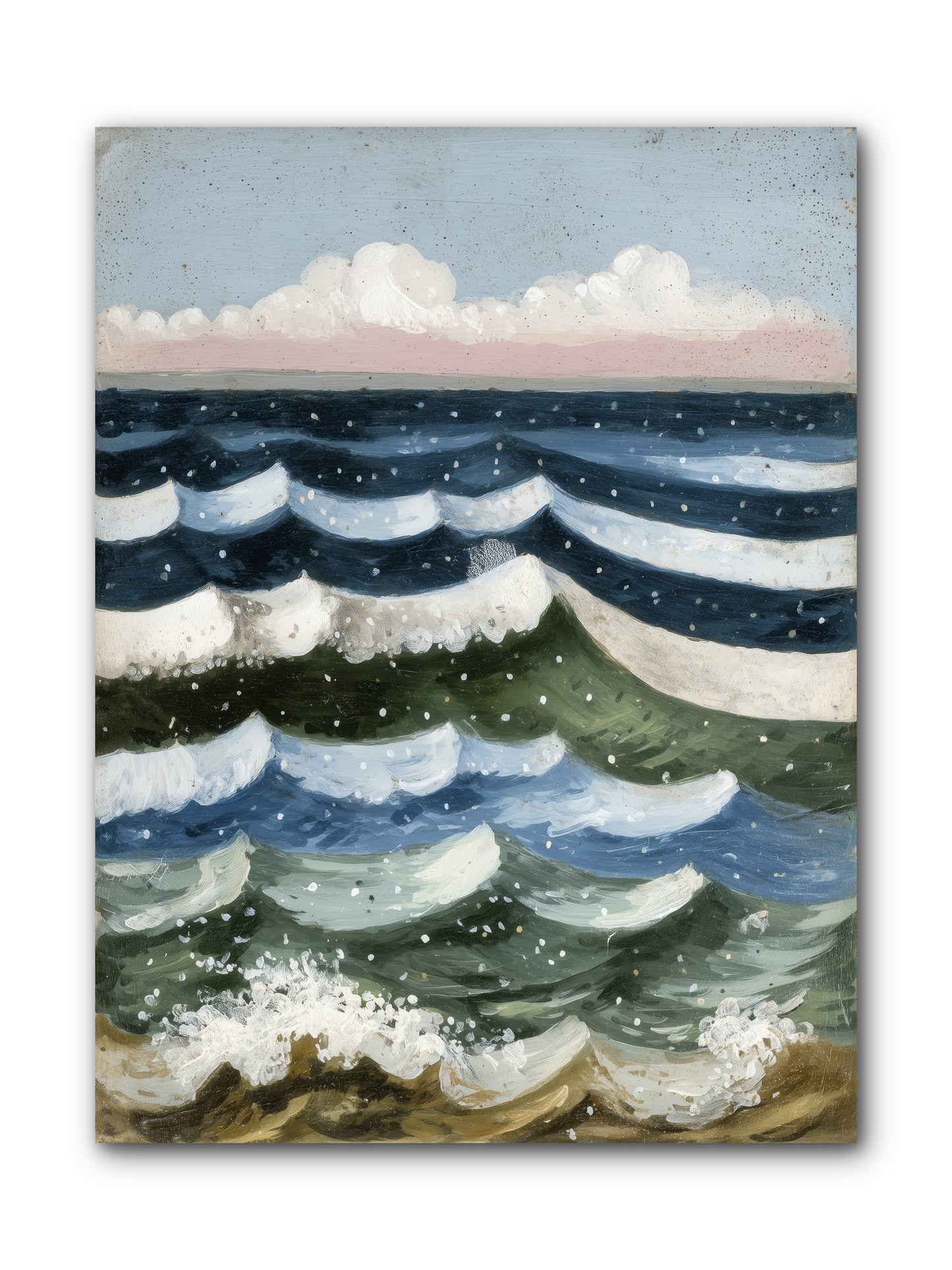 Aquatic Quilt -- Wrapped Canvas 9x12