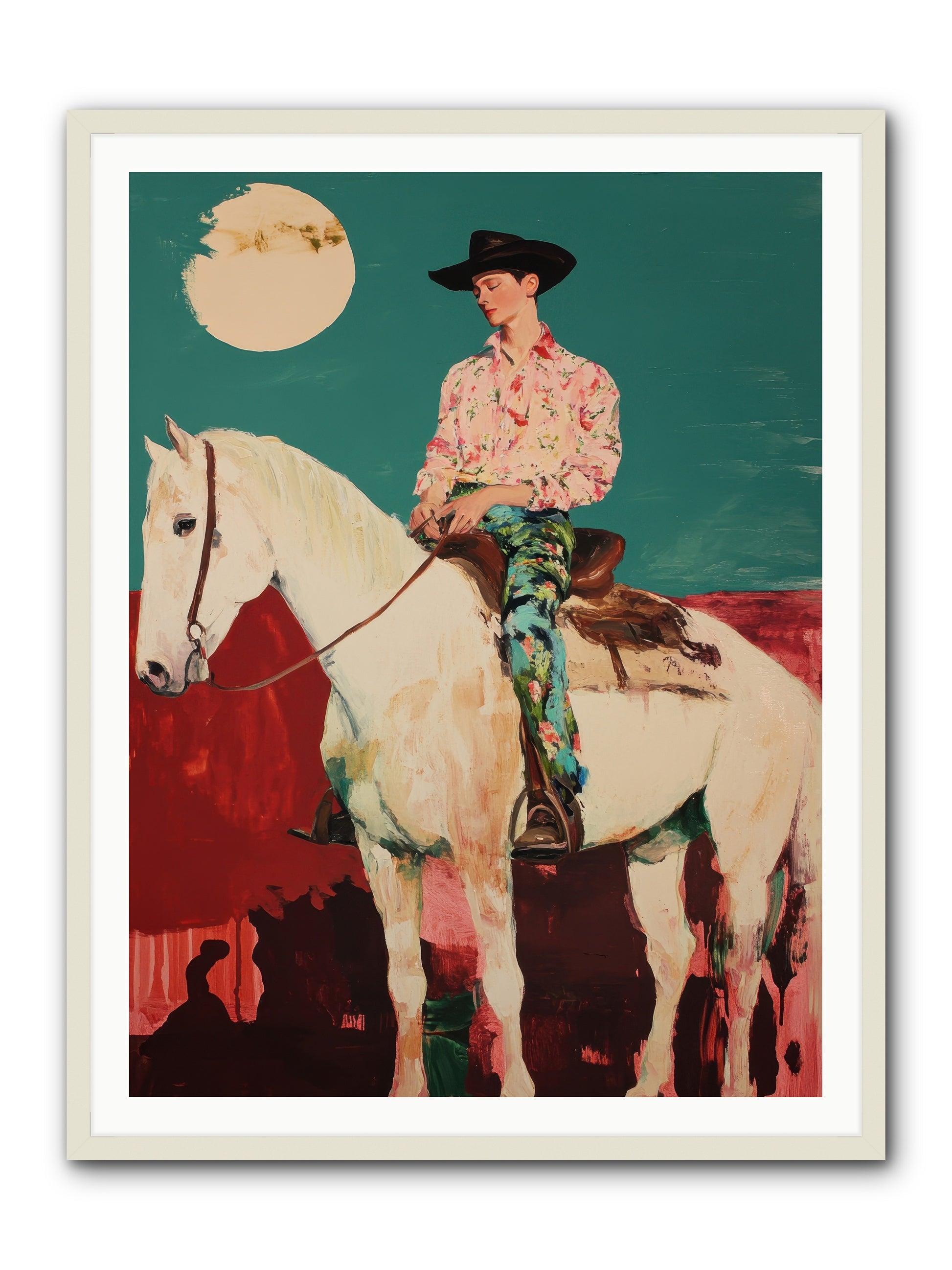 Aristocrat of the Range -- Framed Print - White 36x48