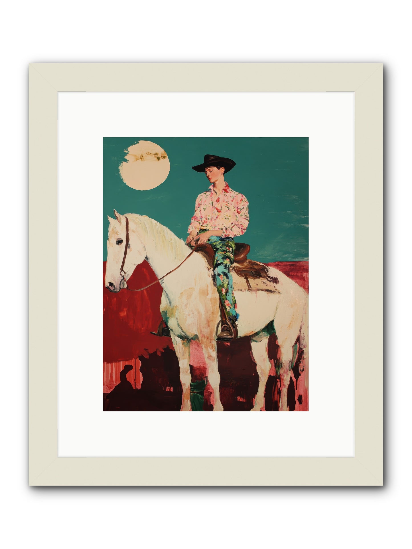 Aristocrat of the Range -- Framed Print - White 9x12