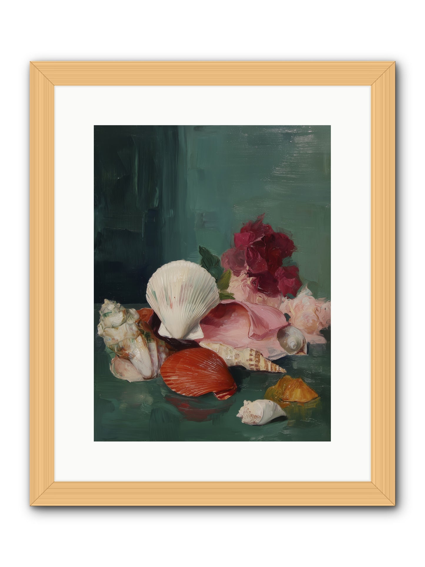 Arranged in Silence -- Framed Print - Natural 12x16