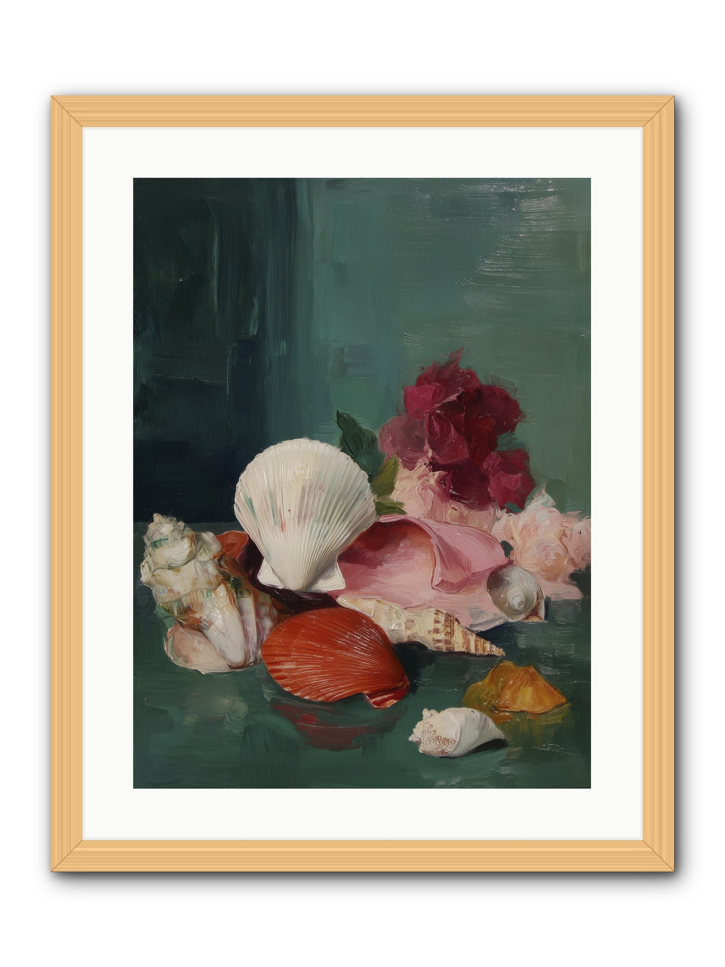 Arranged in Silence -- Framed Print - Natural 18x24
