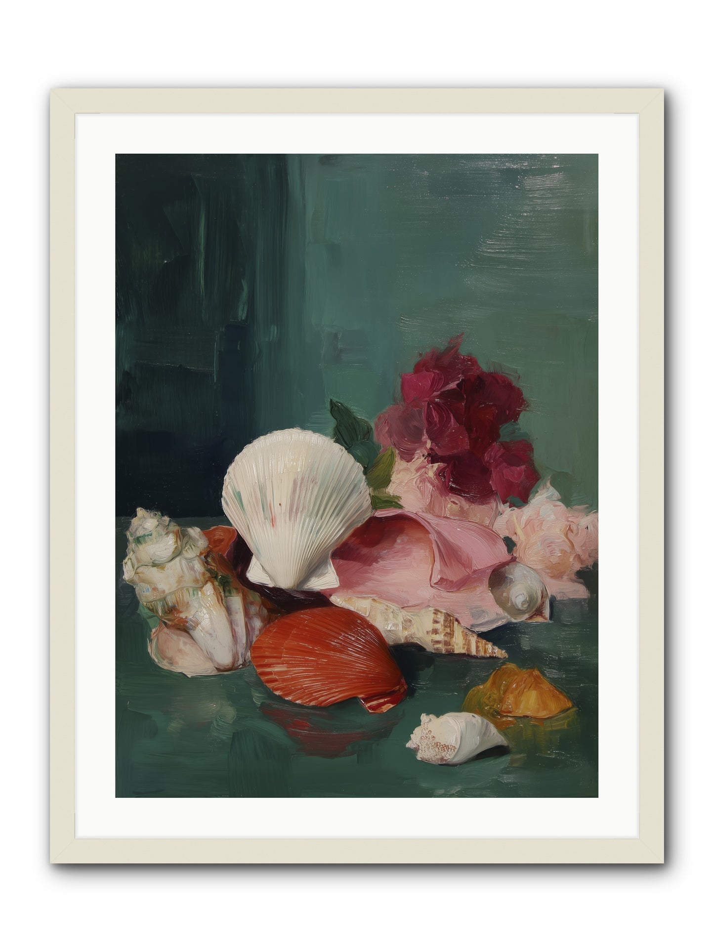 Arranged in Silence -- Framed Print - White 24x32