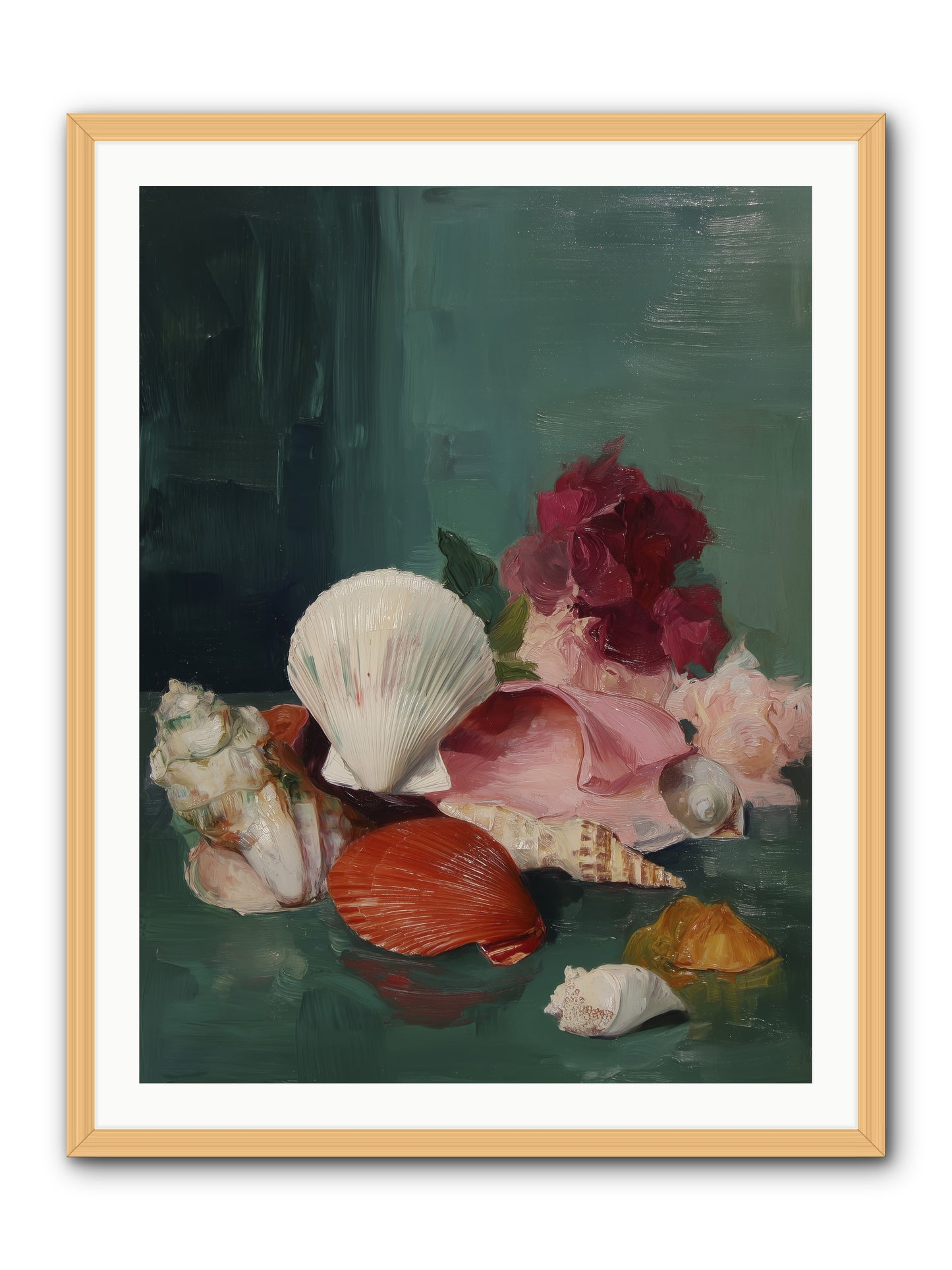 Arranged in Silence -- Framed Print - Natural 30x40