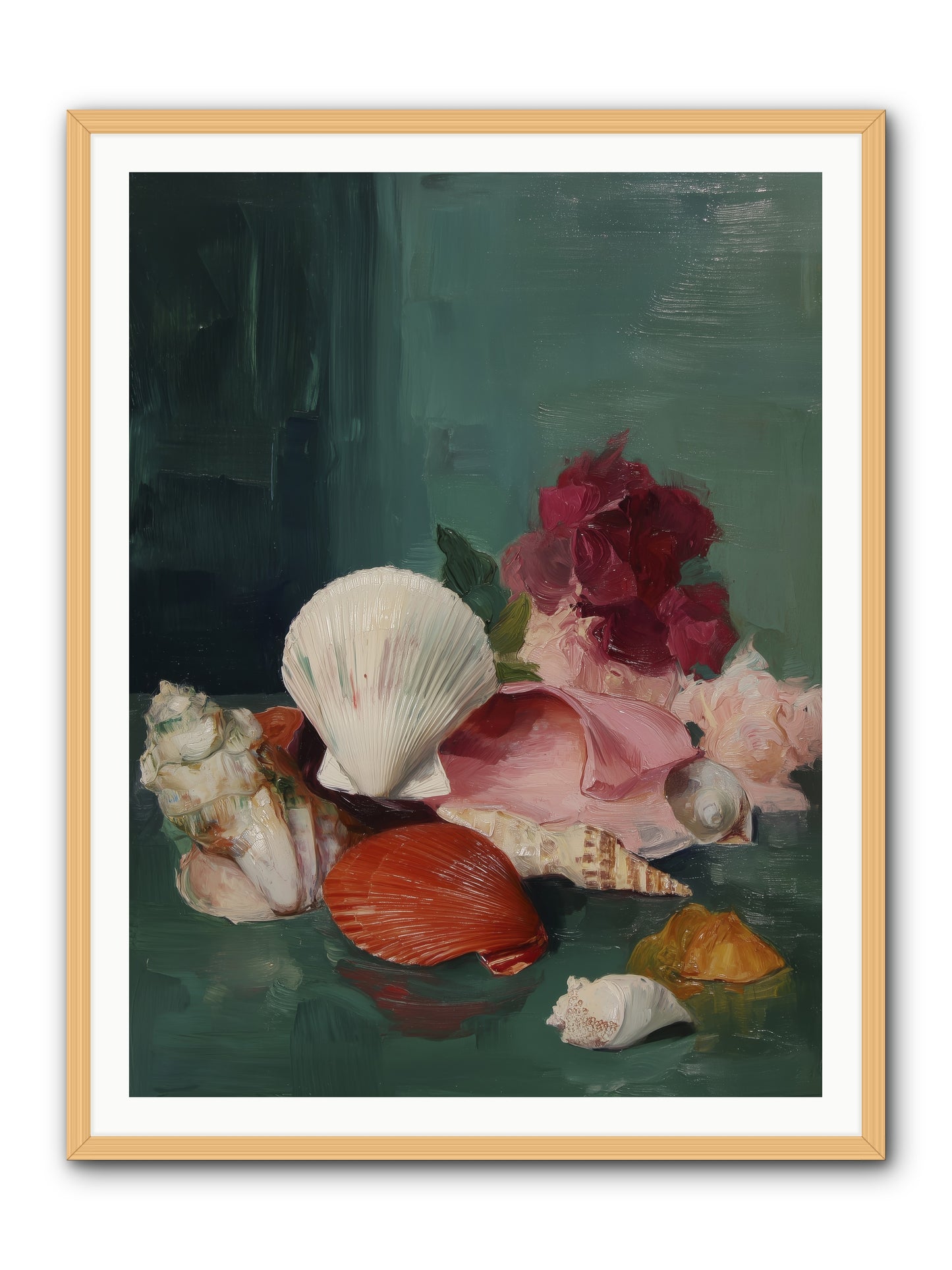 Arranged in Silence -- Framed Print - Natural 36x48