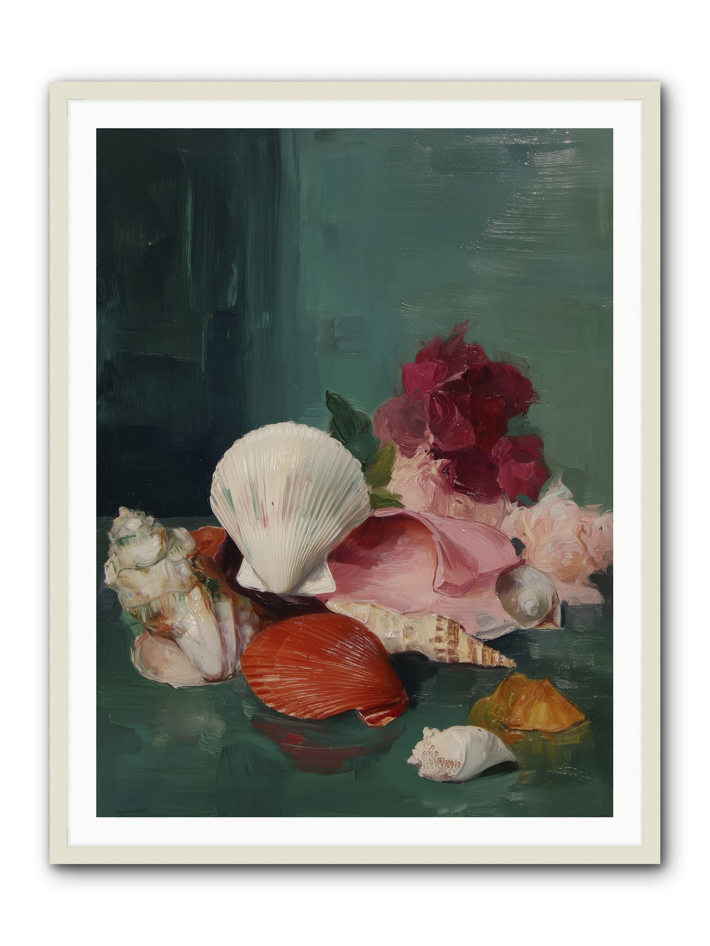 Arranged in Silence -- Framed Print - White 36x48