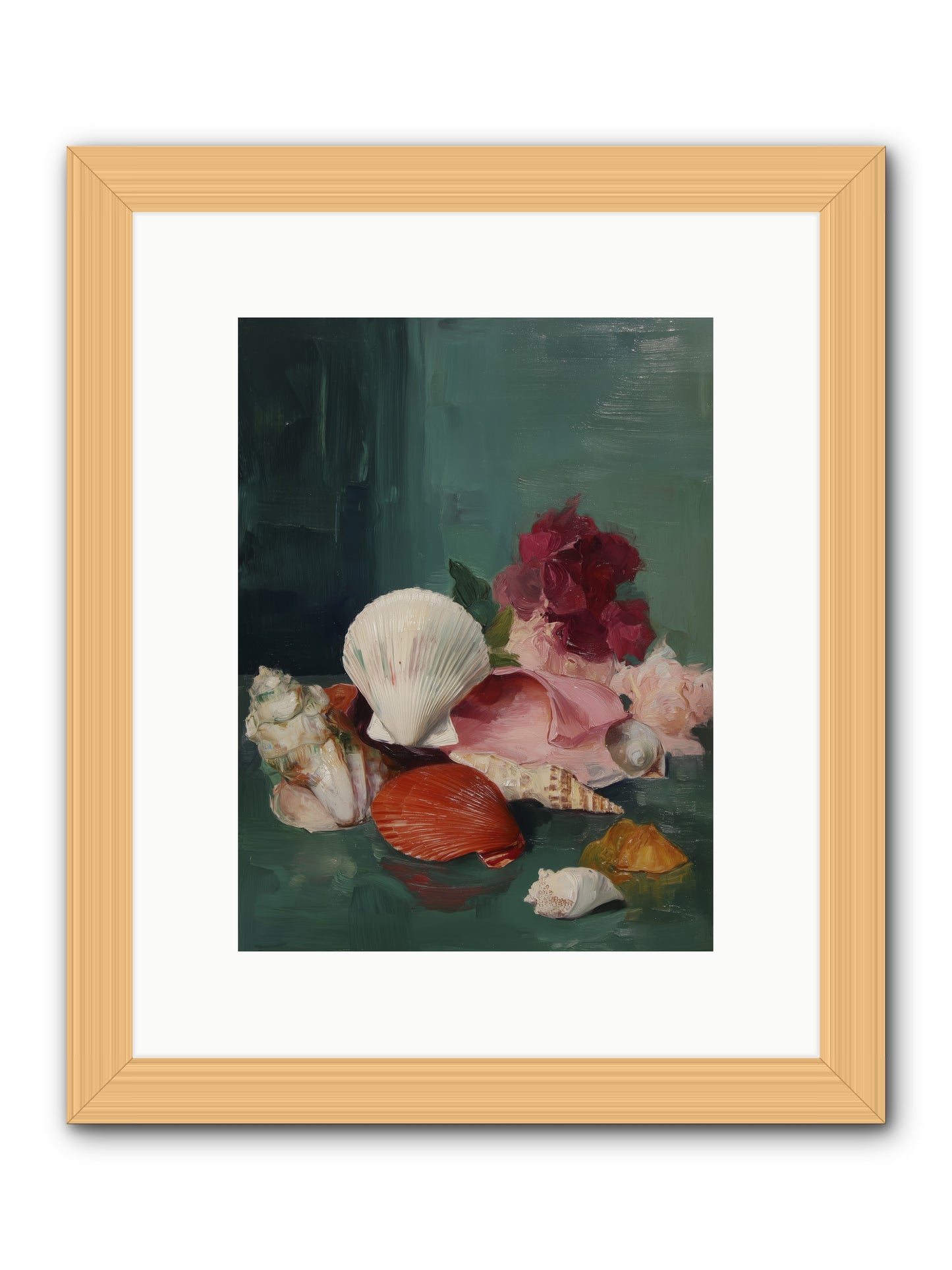 Arranged in Silence -- Framed Print - Natural 9x12