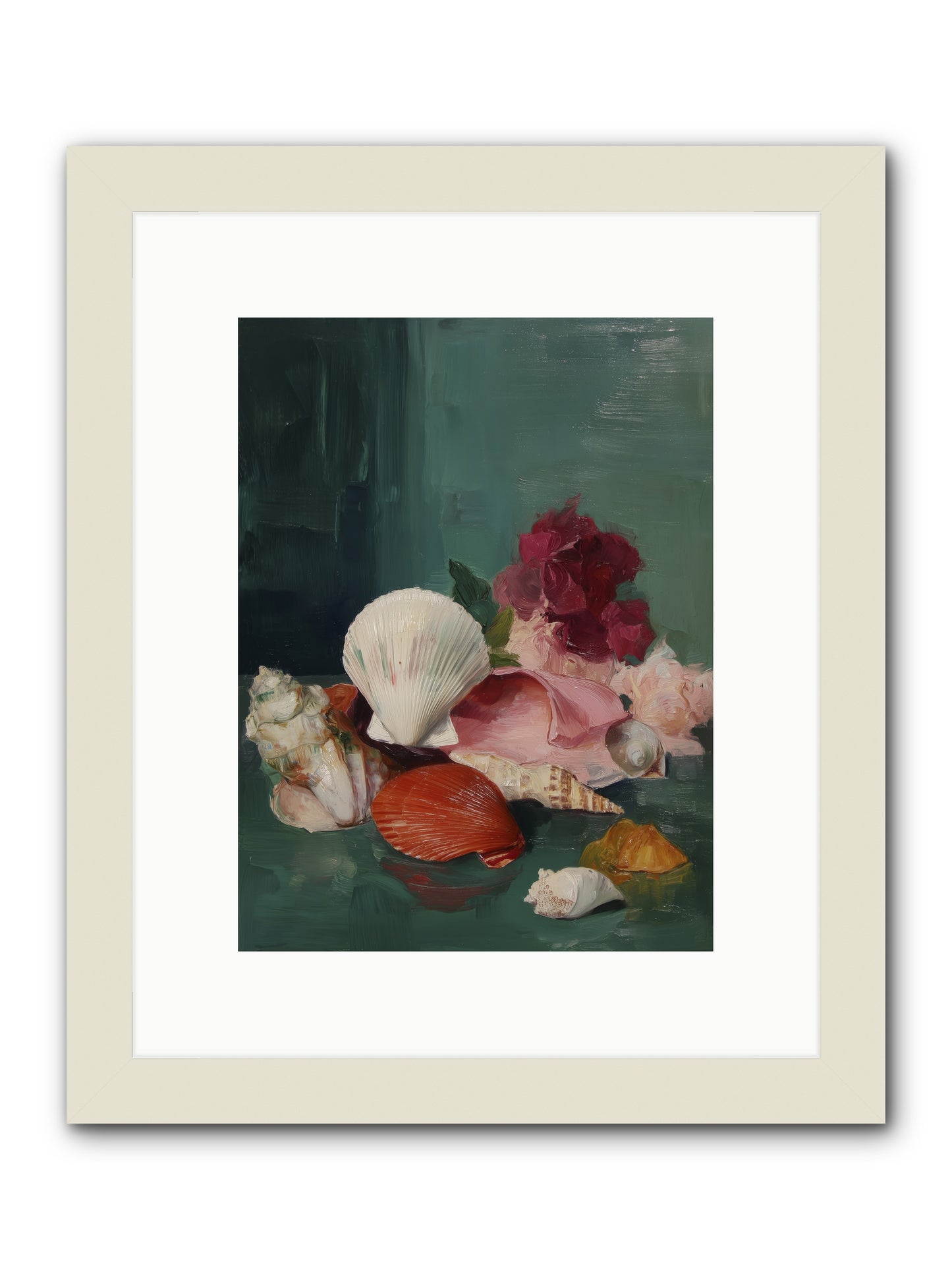 Arranged in Silence -- Framed Print - White 9x12