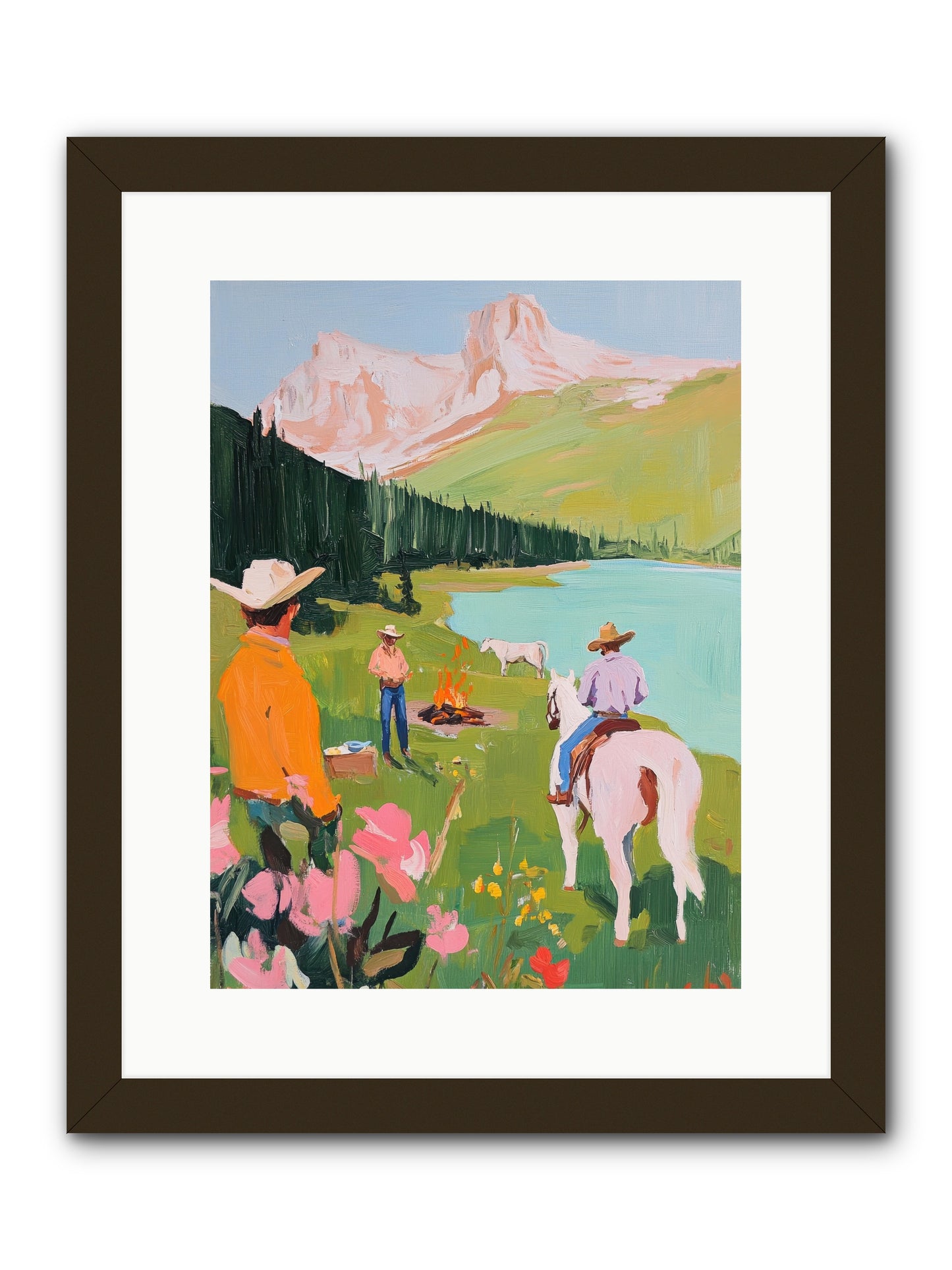 Arroyo Crossing No.1  -- Framed Print - Black 12x16