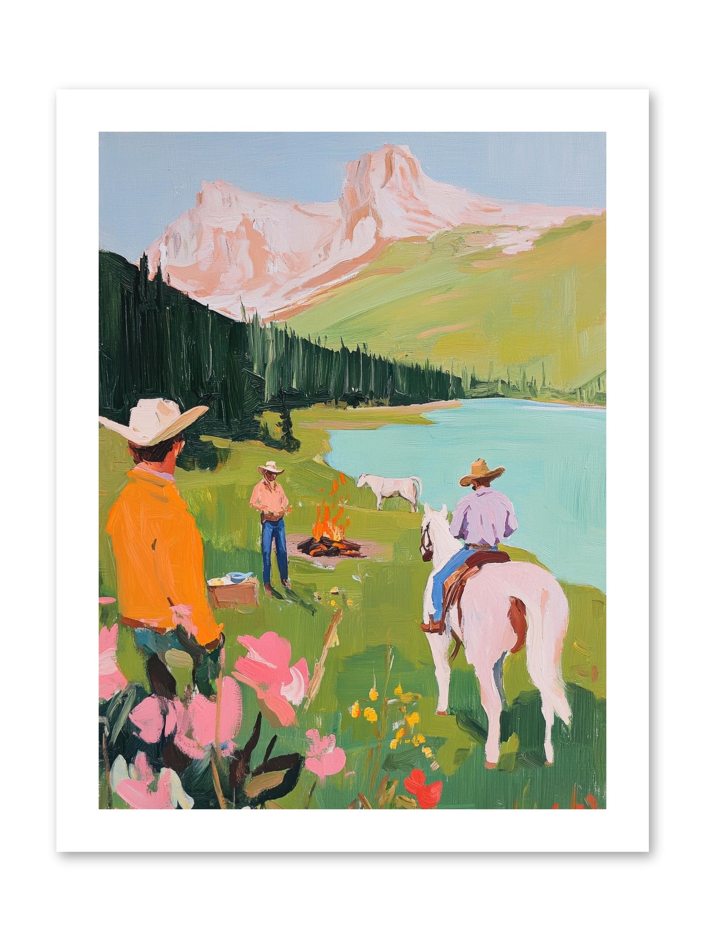 Arroyo Crossing No.1  -- Loose Canvas Print 12x16